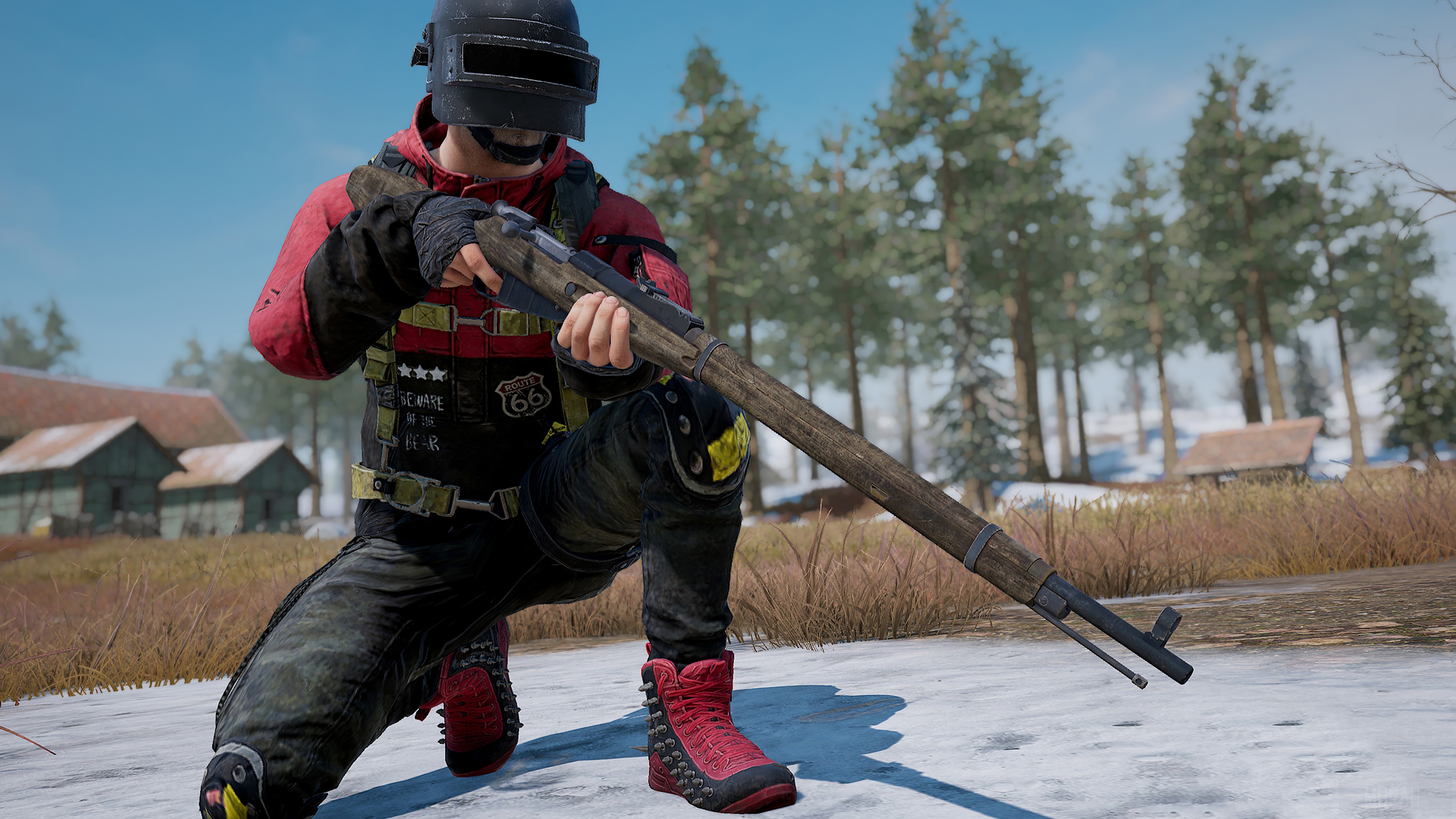 Player with rifle in PUBG Season 7 4K HD Wallpaper