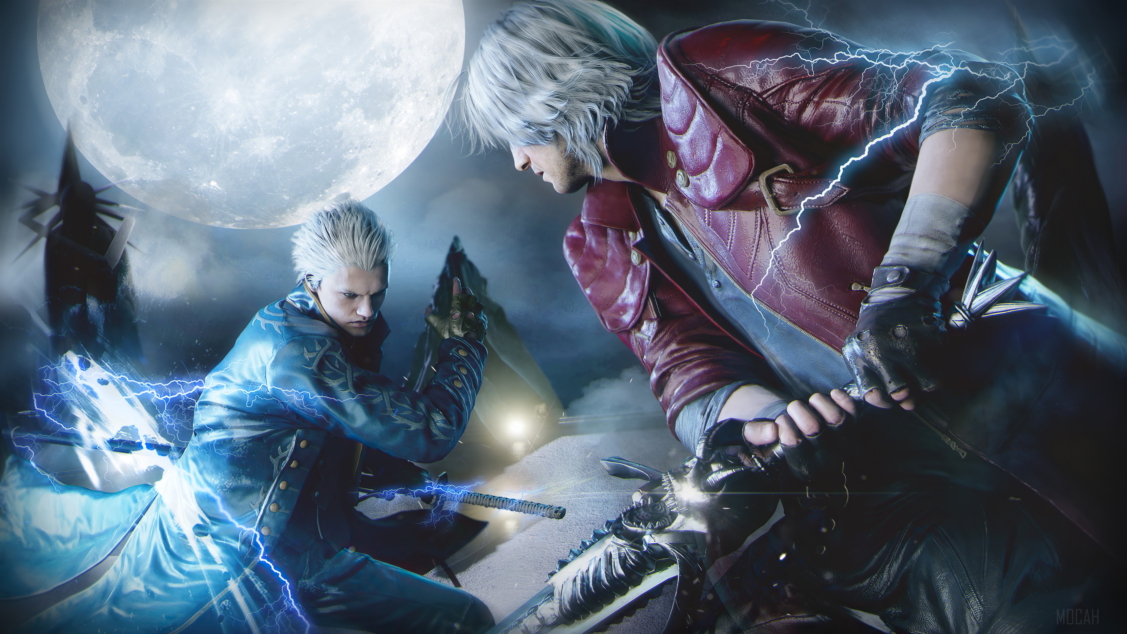 Dante and Vergil from Devil May Cry 4K HD Wallpaper