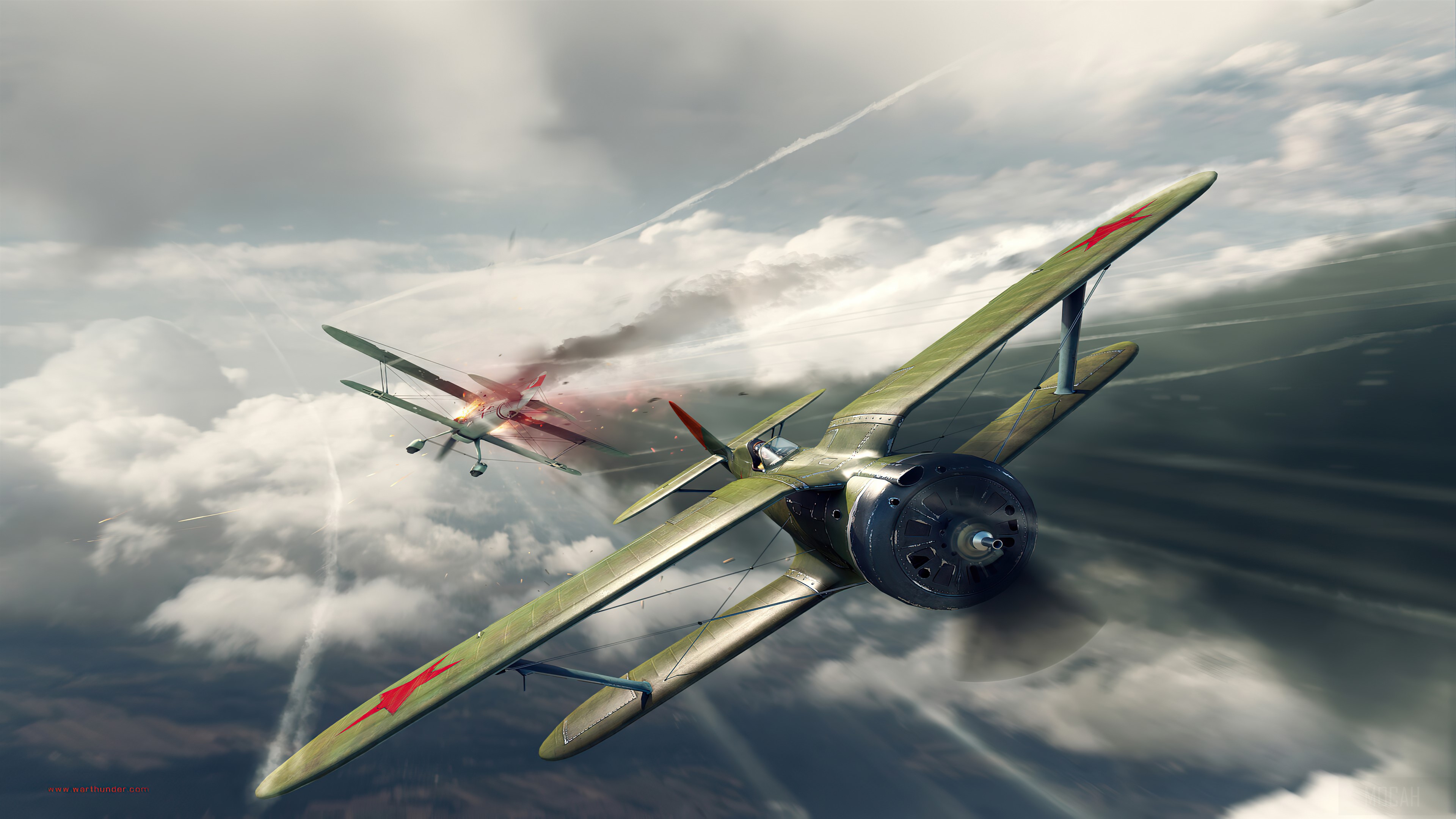 War Thunder 2020 4K Biplane Aerial Combat HD Wallpaper
