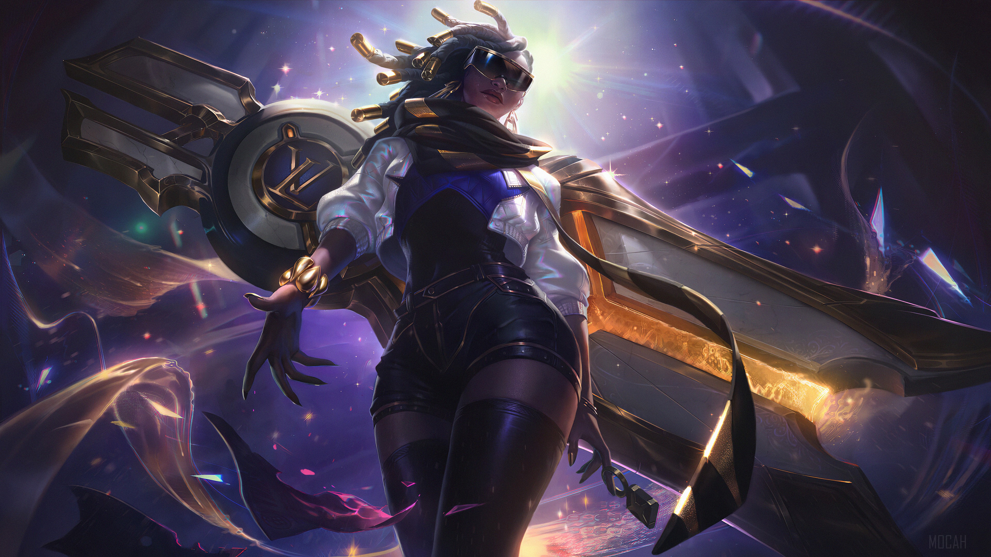 True Damage Senna from League of Legends 4K HD Wallpaper