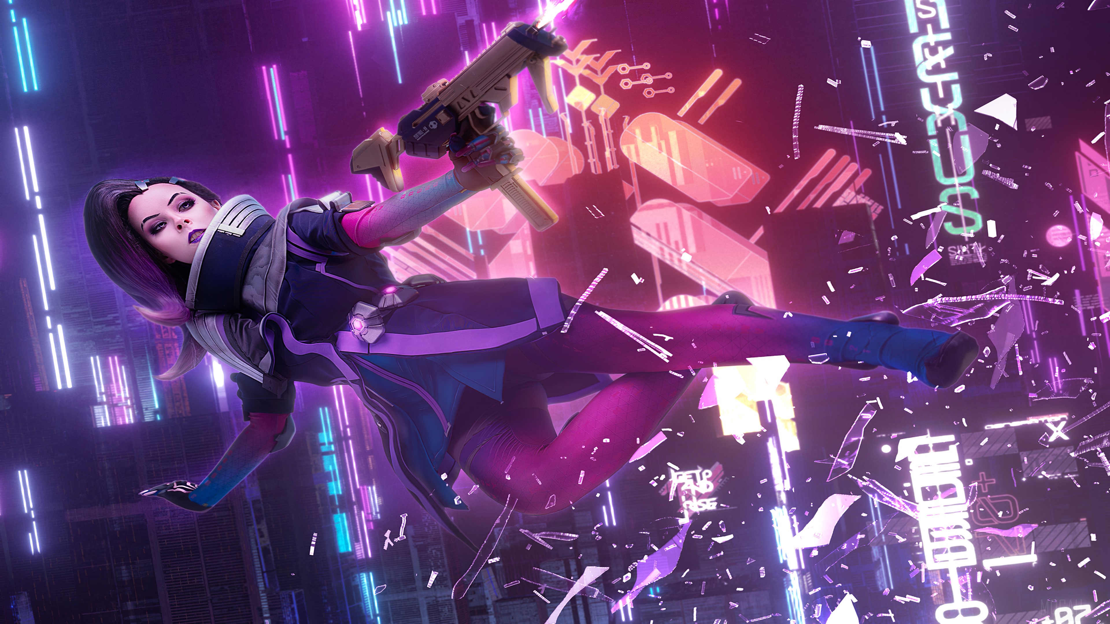 Sombra from Overwatch 4K HD Wallpaper