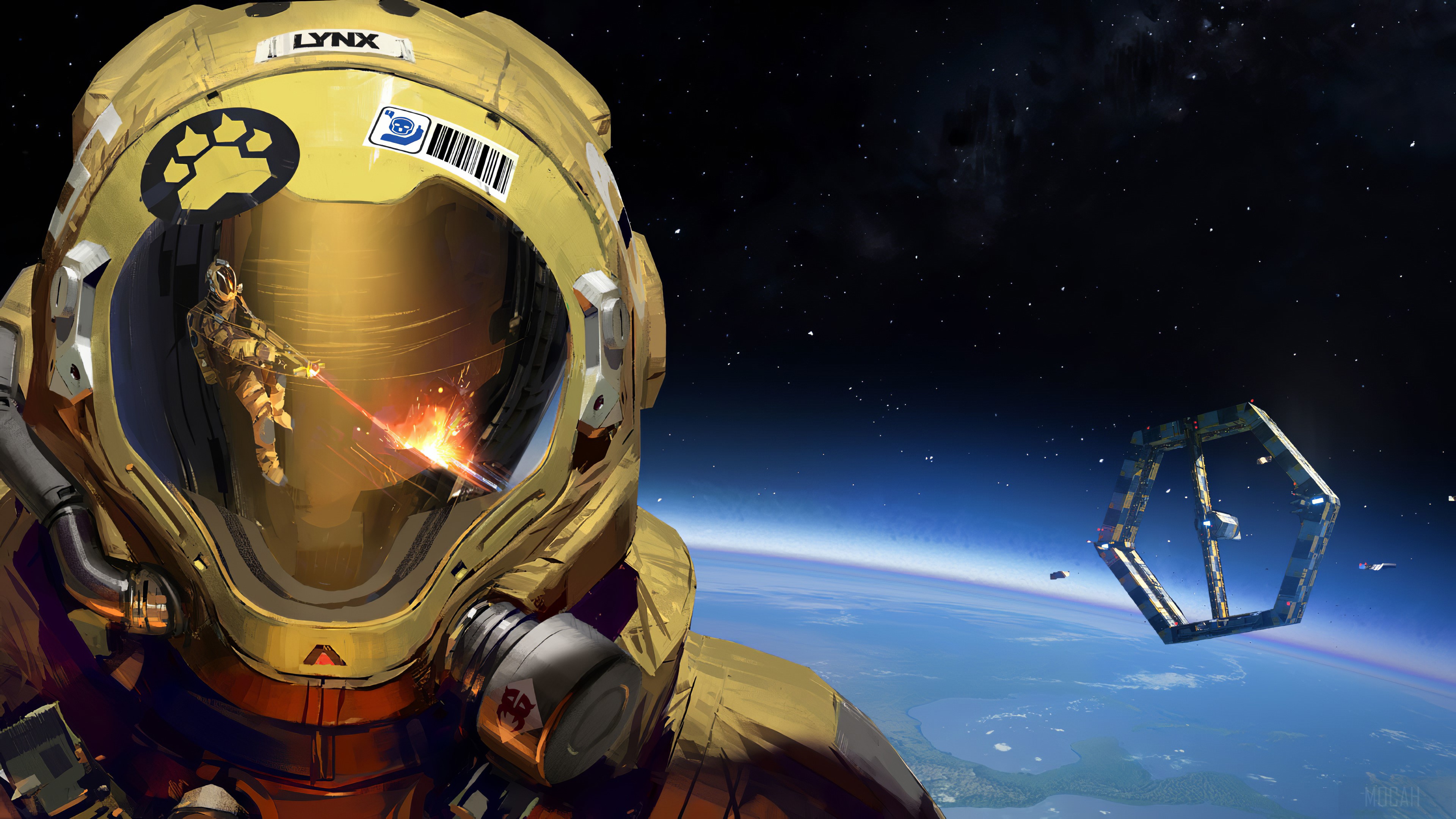 Astronaut in Hardspace Shipbreaker 4K HD Wallpaper