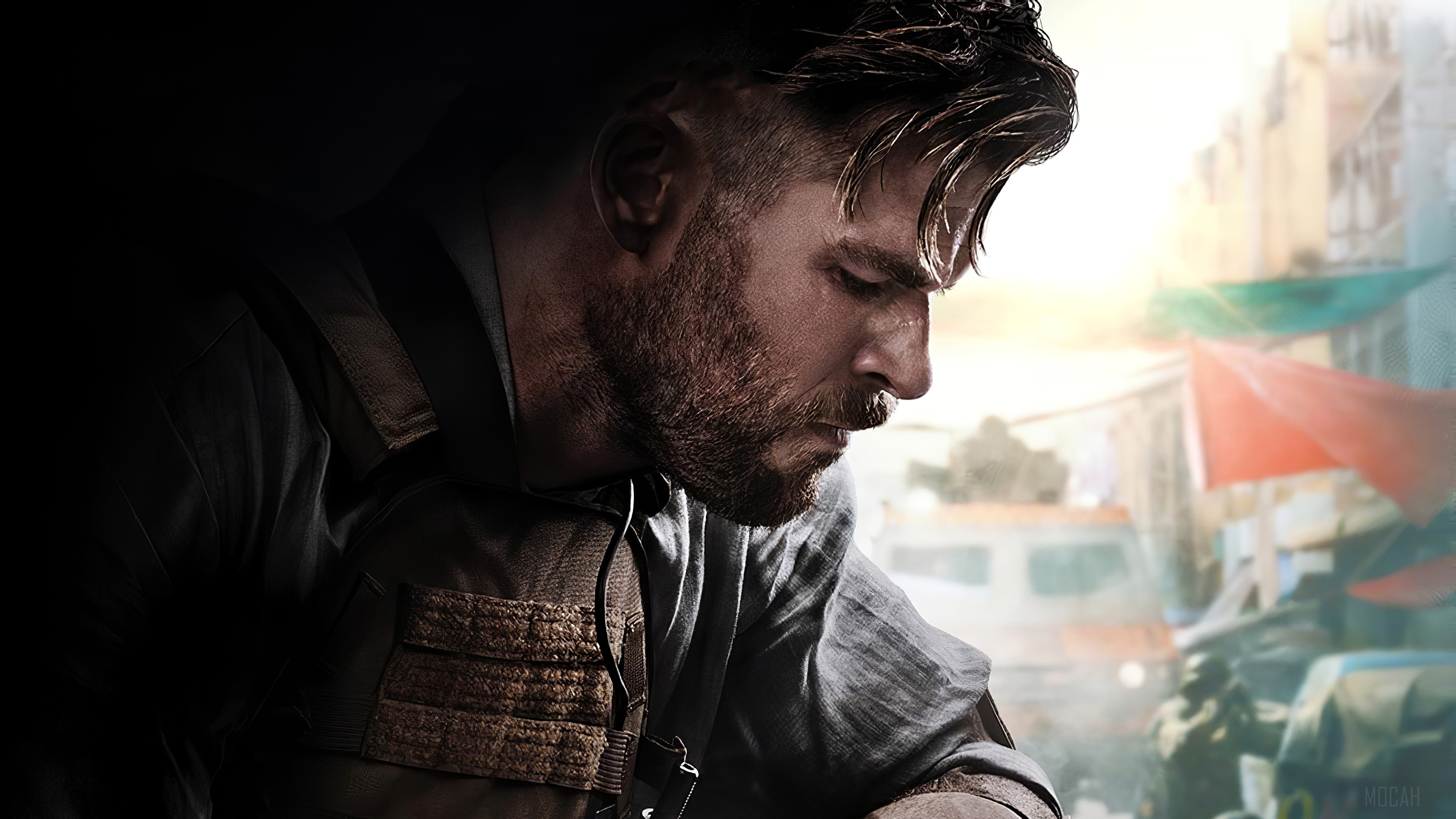 Chris Hemsworth in Extraction 4K HD Wallpaper