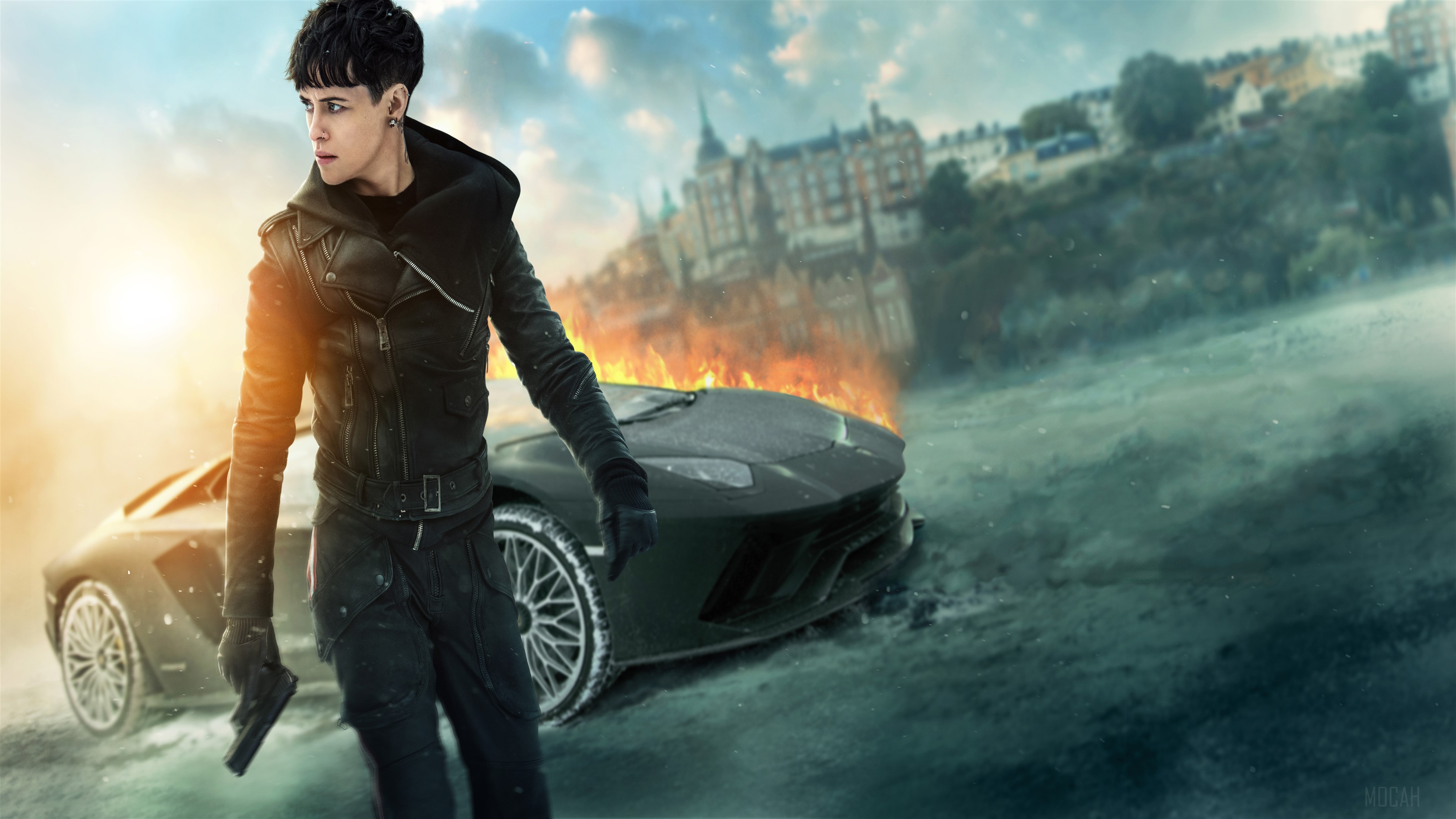 Lisbeth Salander from The Girl in the Spider's Web 4K HD Wallpaper