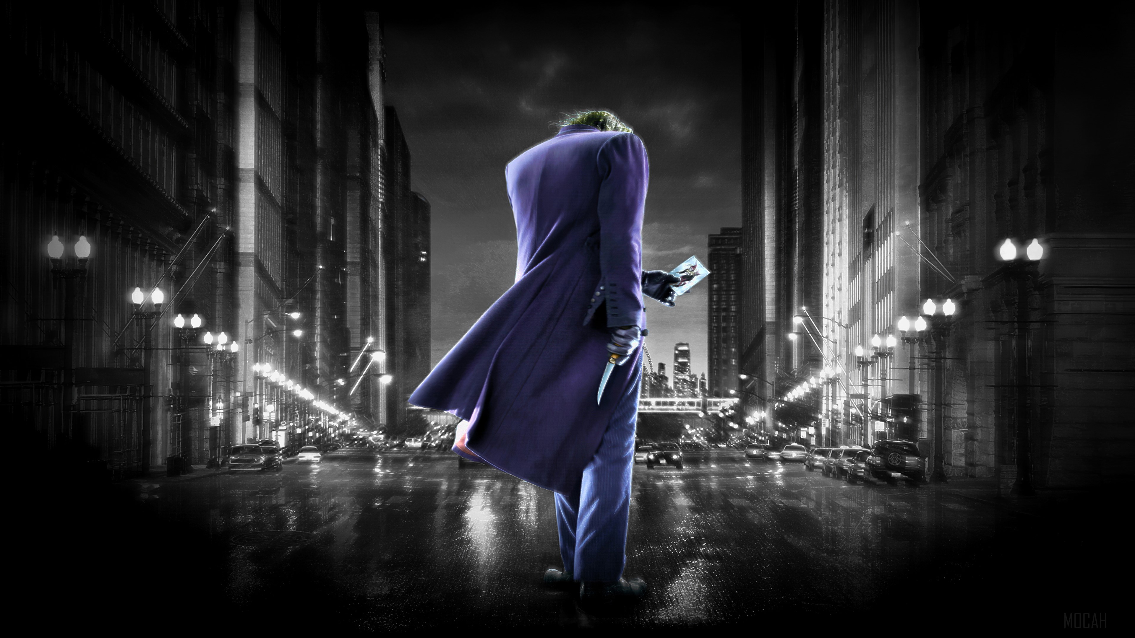 Joker from The Dark Knight 4K HD Wallpaper