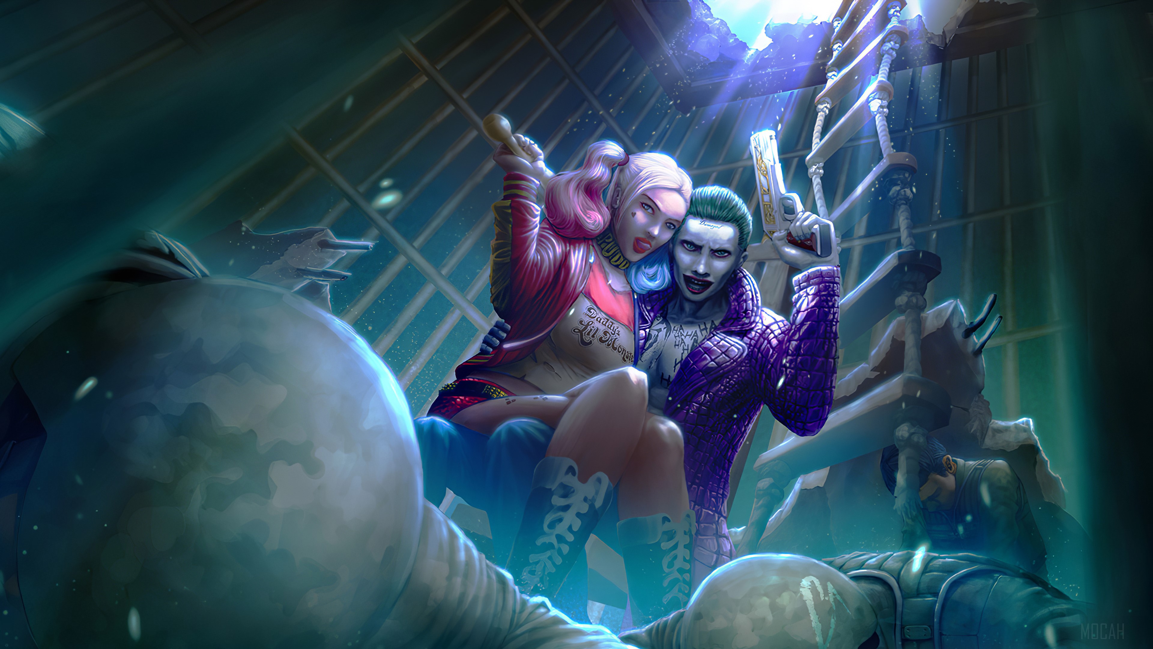 Harley Quinn And Joker HD Wallpaper
