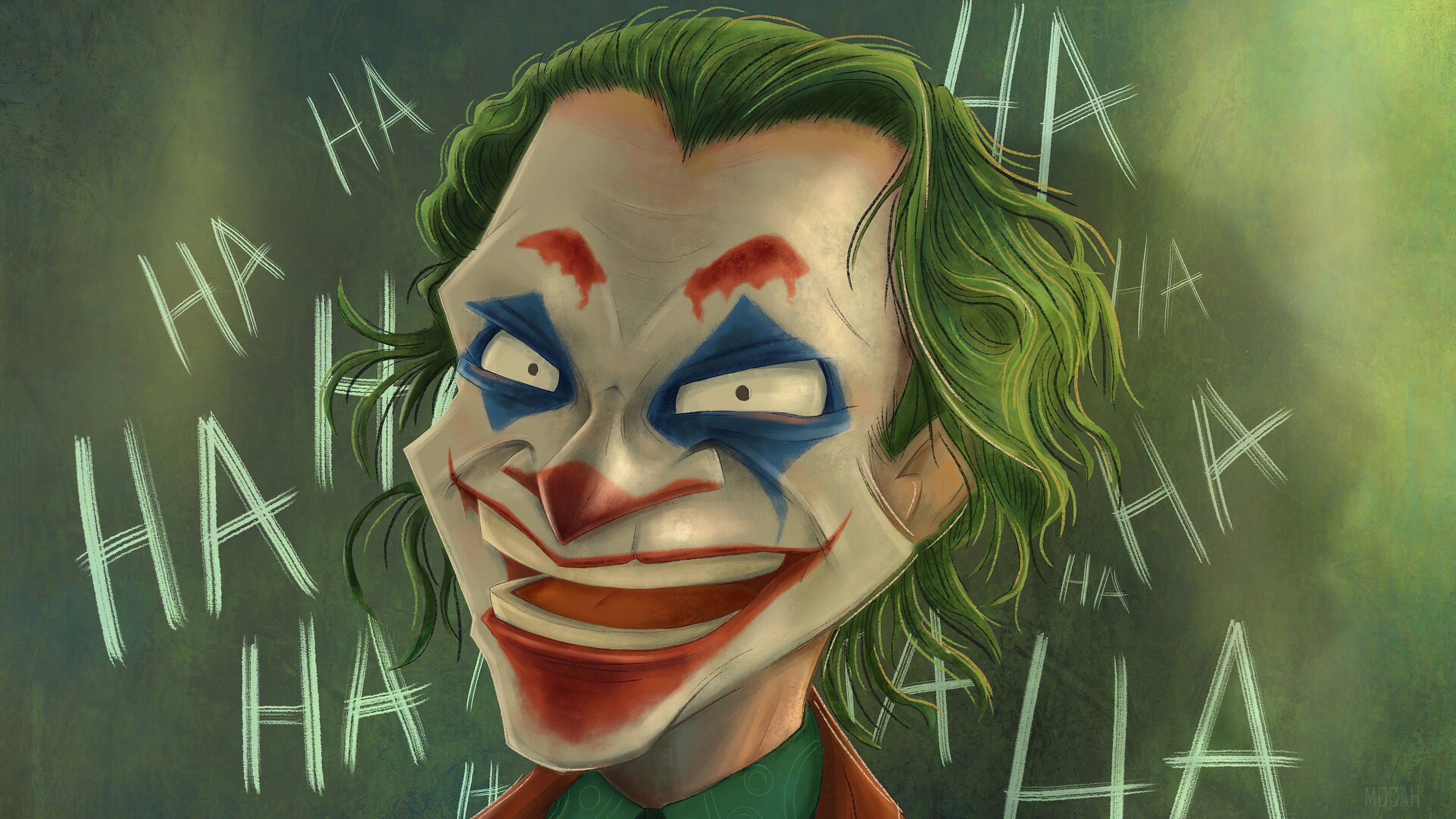 Joker Smile Art HD Wallpaper