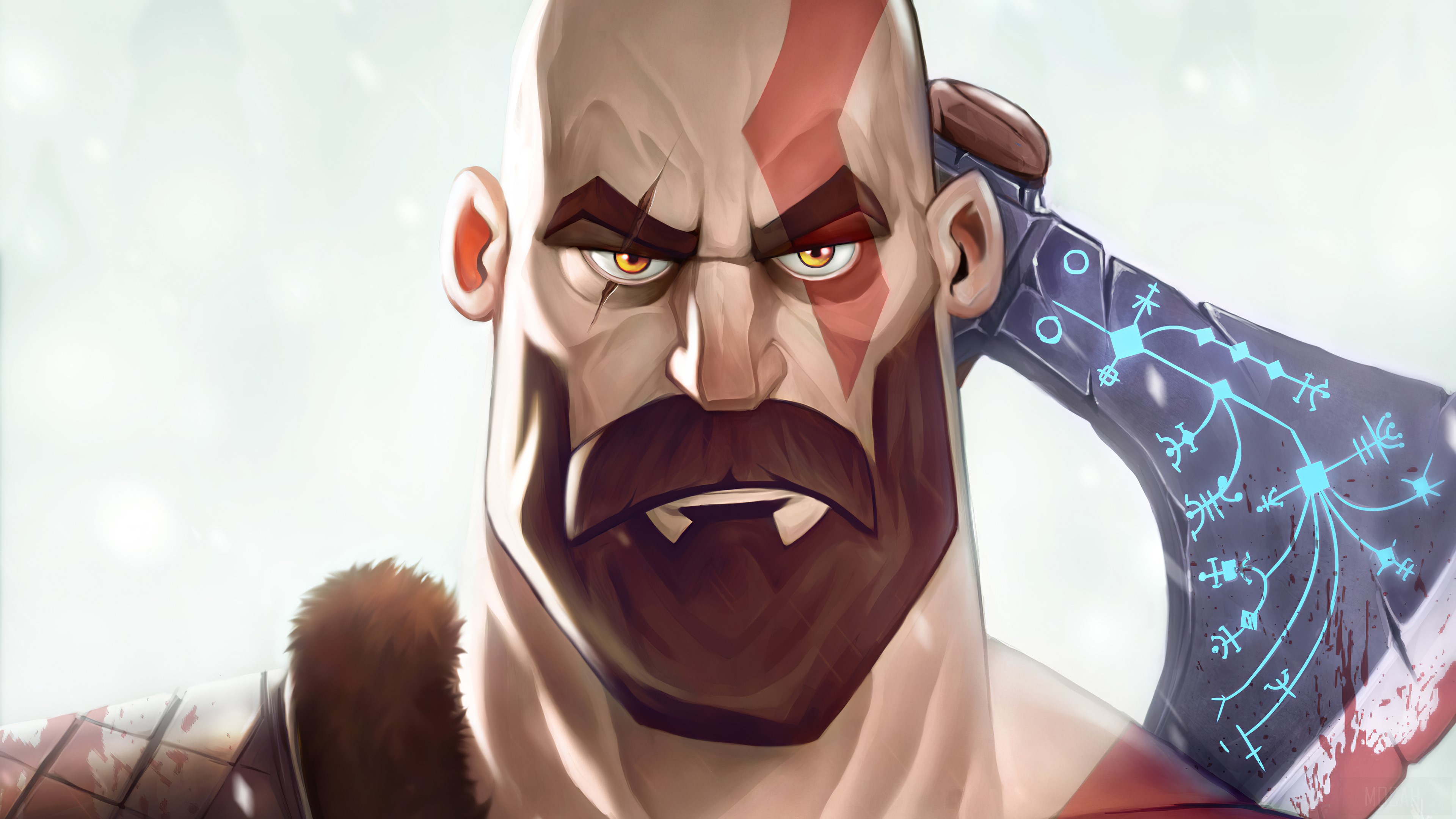 Kratos from God of War 4K HD Wallpaper