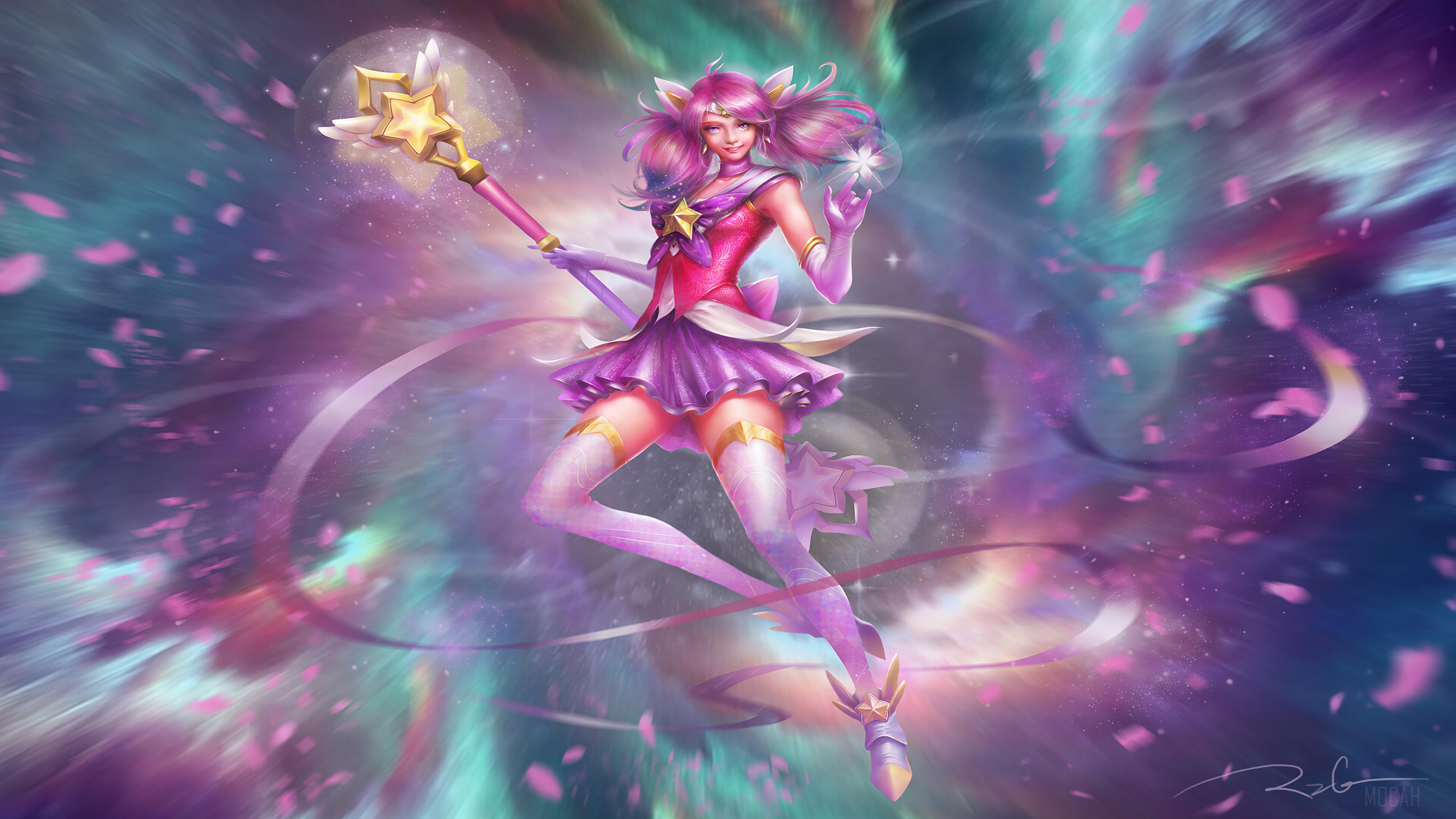 Lux from League of Legends 4K HD Wallpaper