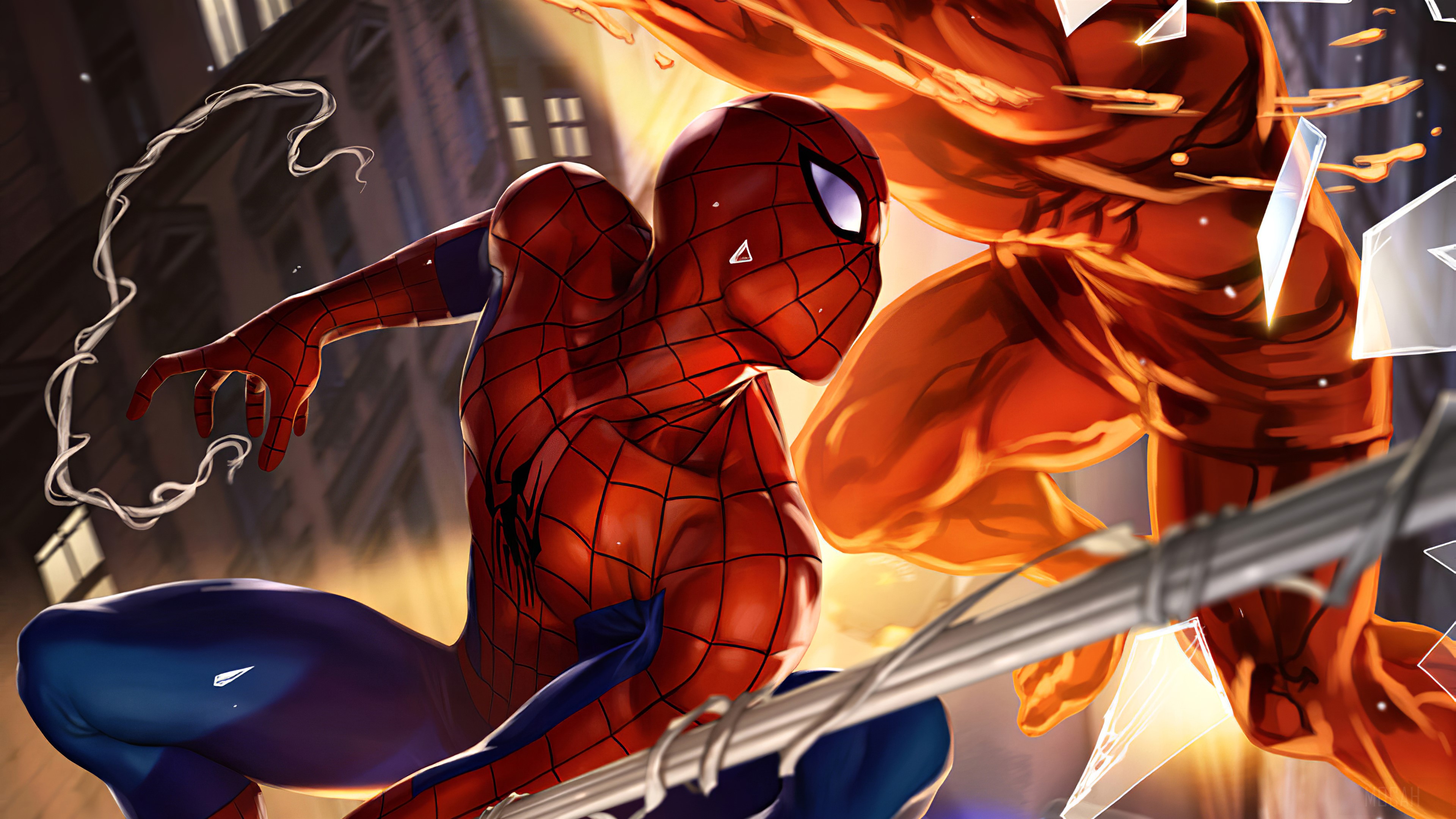 Spider-Man fighting Carnage in 4K HD Wallpaper