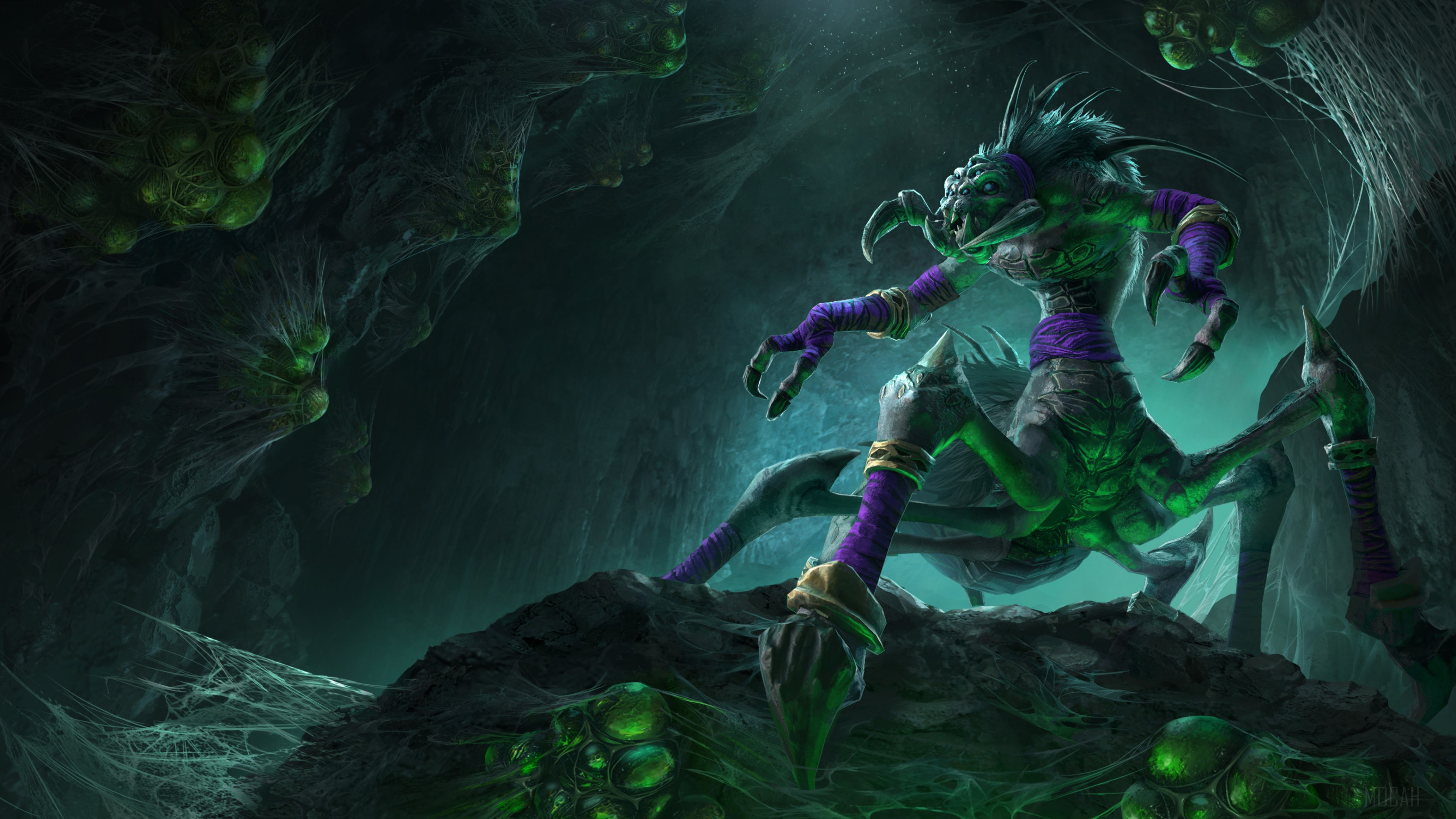 Zerg creature from Warcraft 3 Reforged 4K HD Wallpaper