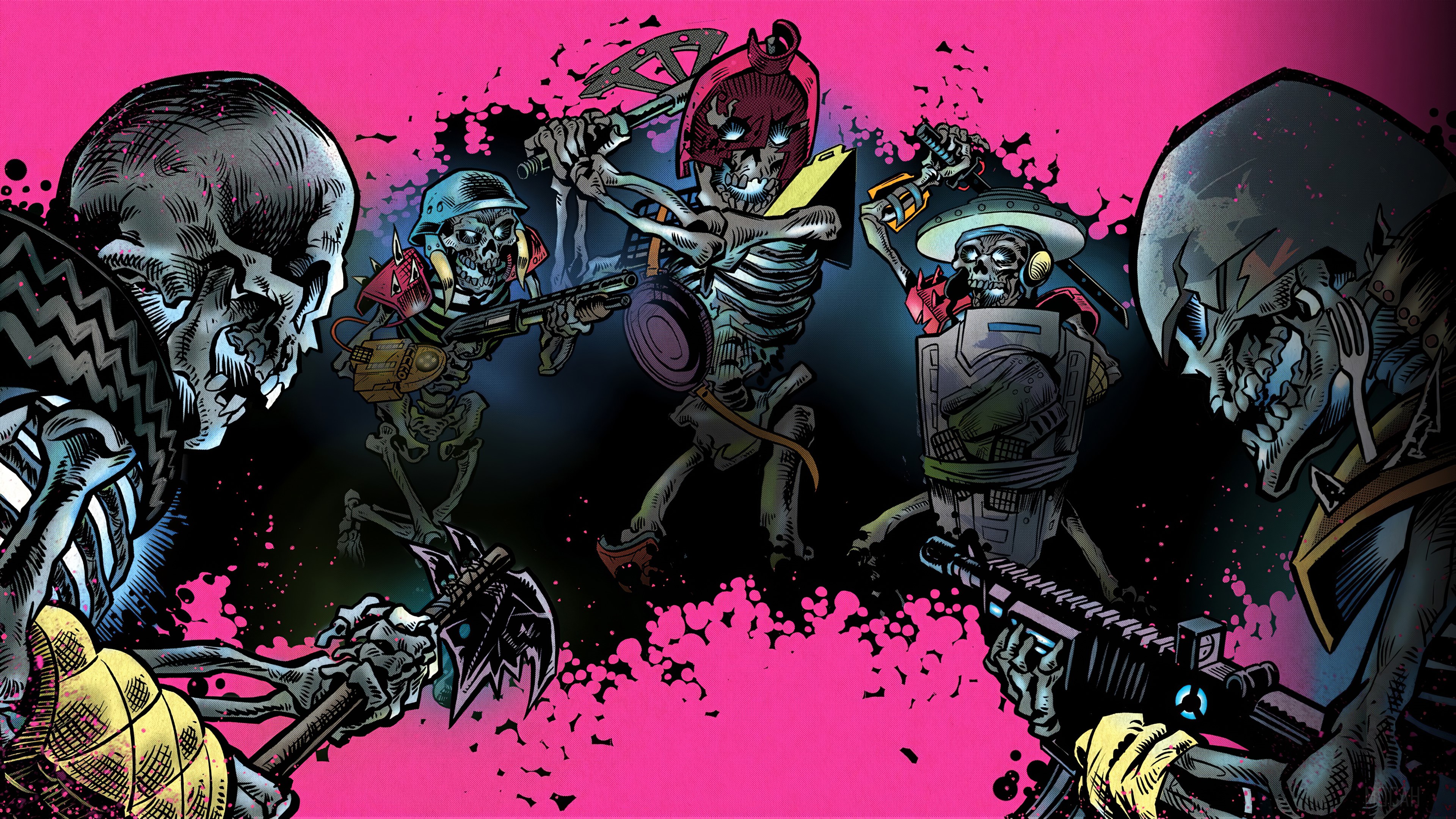 Rage 2 Skeletons with Weapons 4K HD Wallpaper