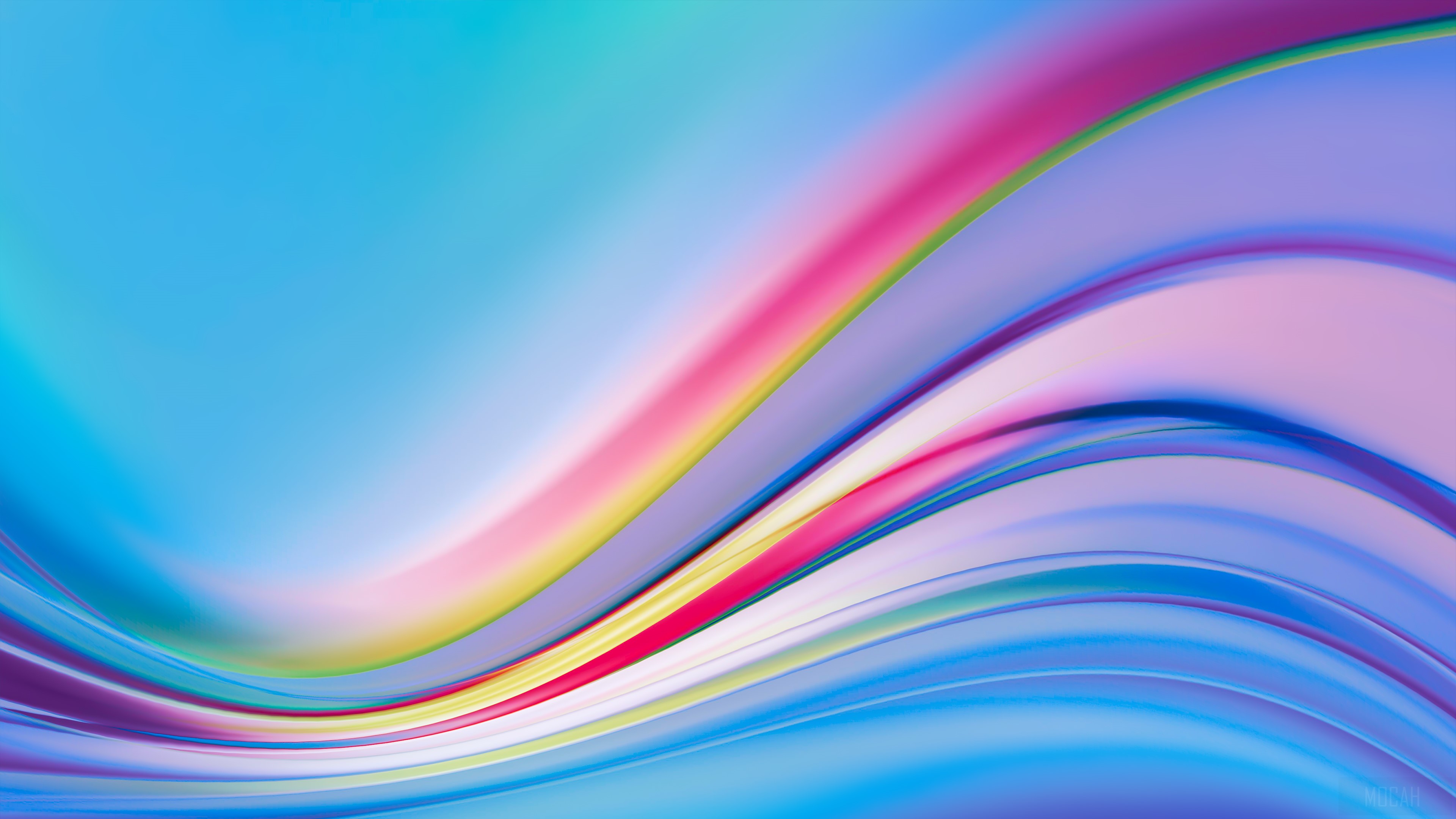 Abstract Light Waves 4K HD Wallpaper