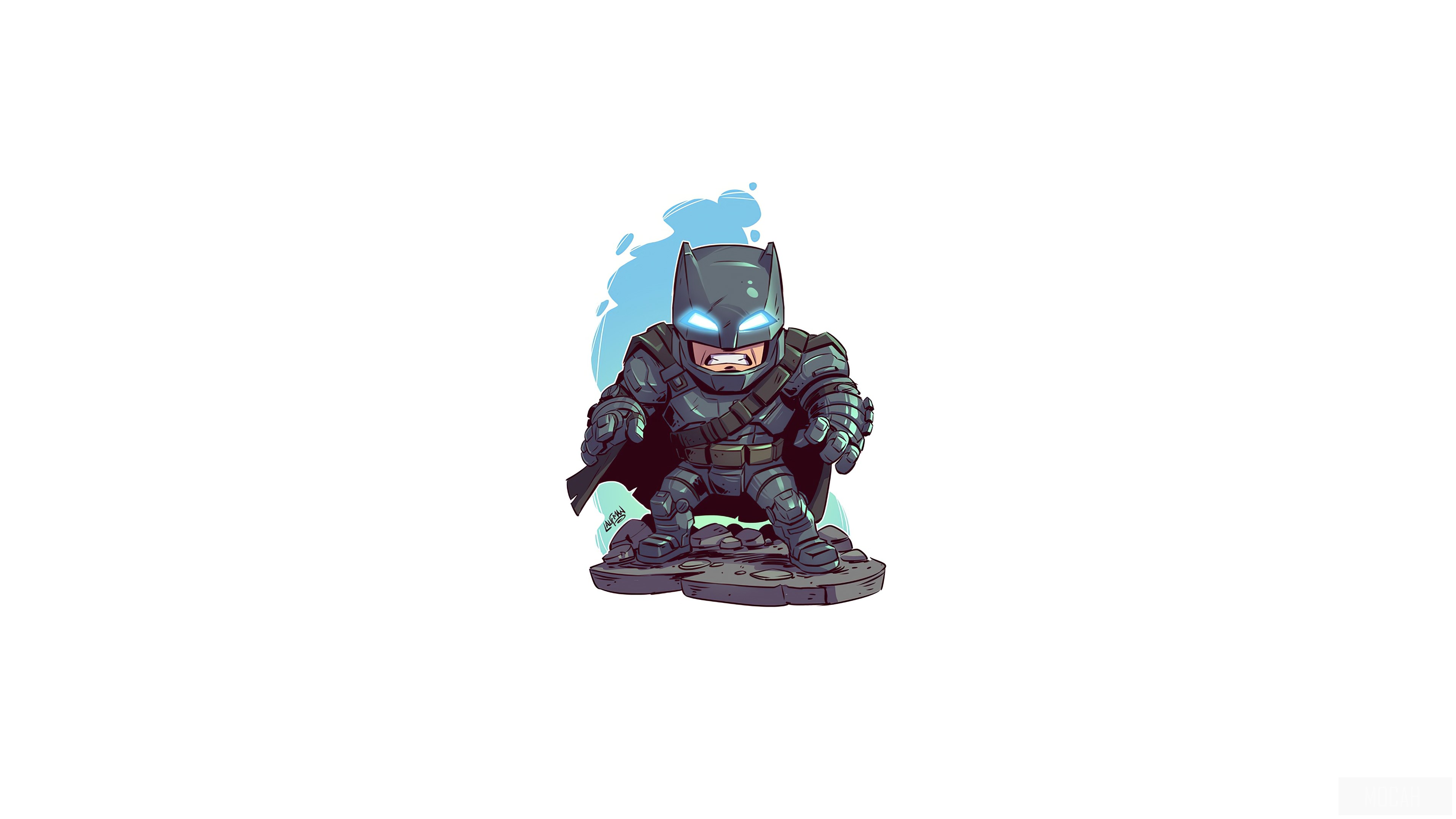 Chibi Batman in Armor 4K HD Wallpaper