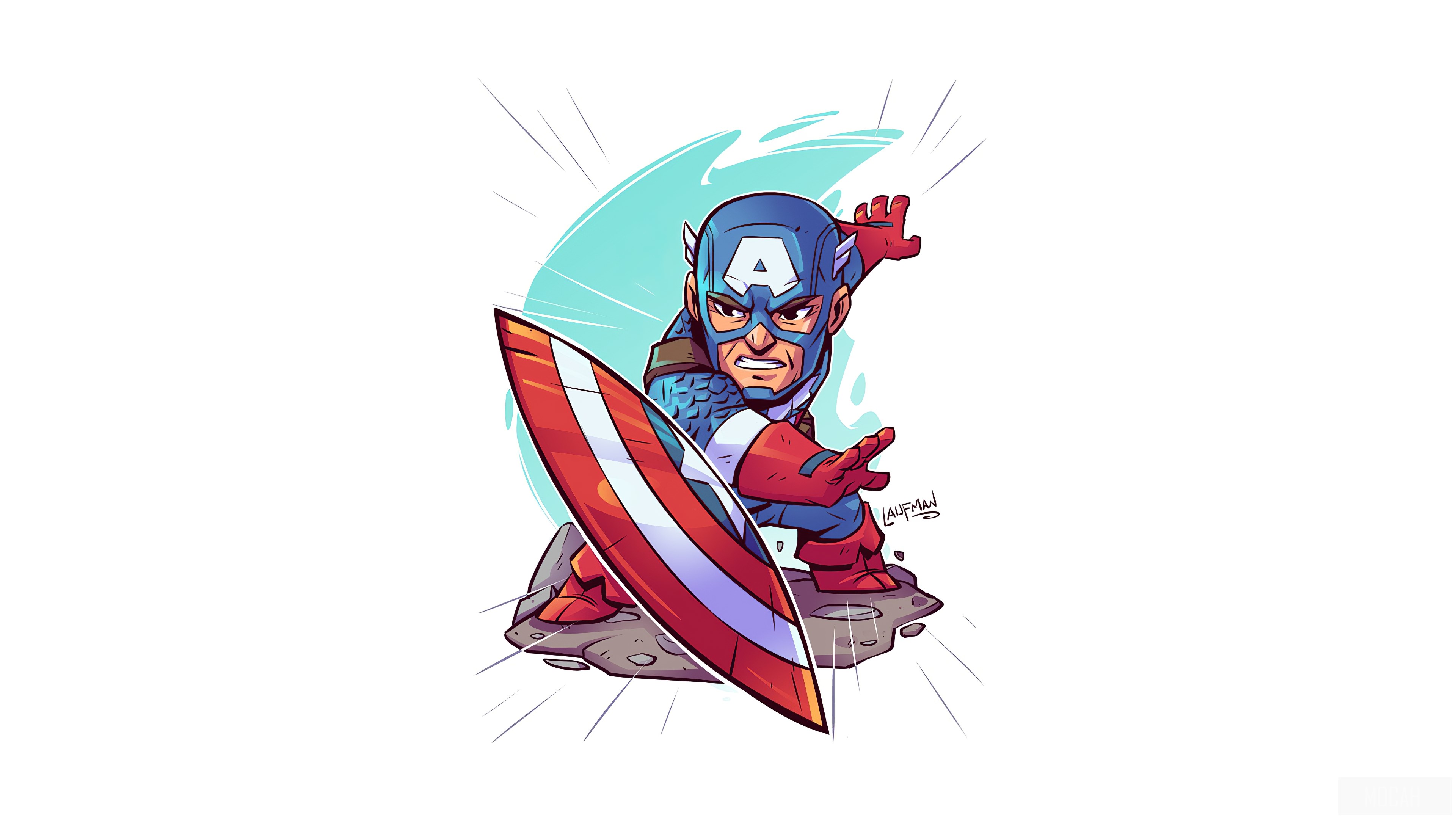 Captain America from Marvel Comics 4K HD Wallpaper