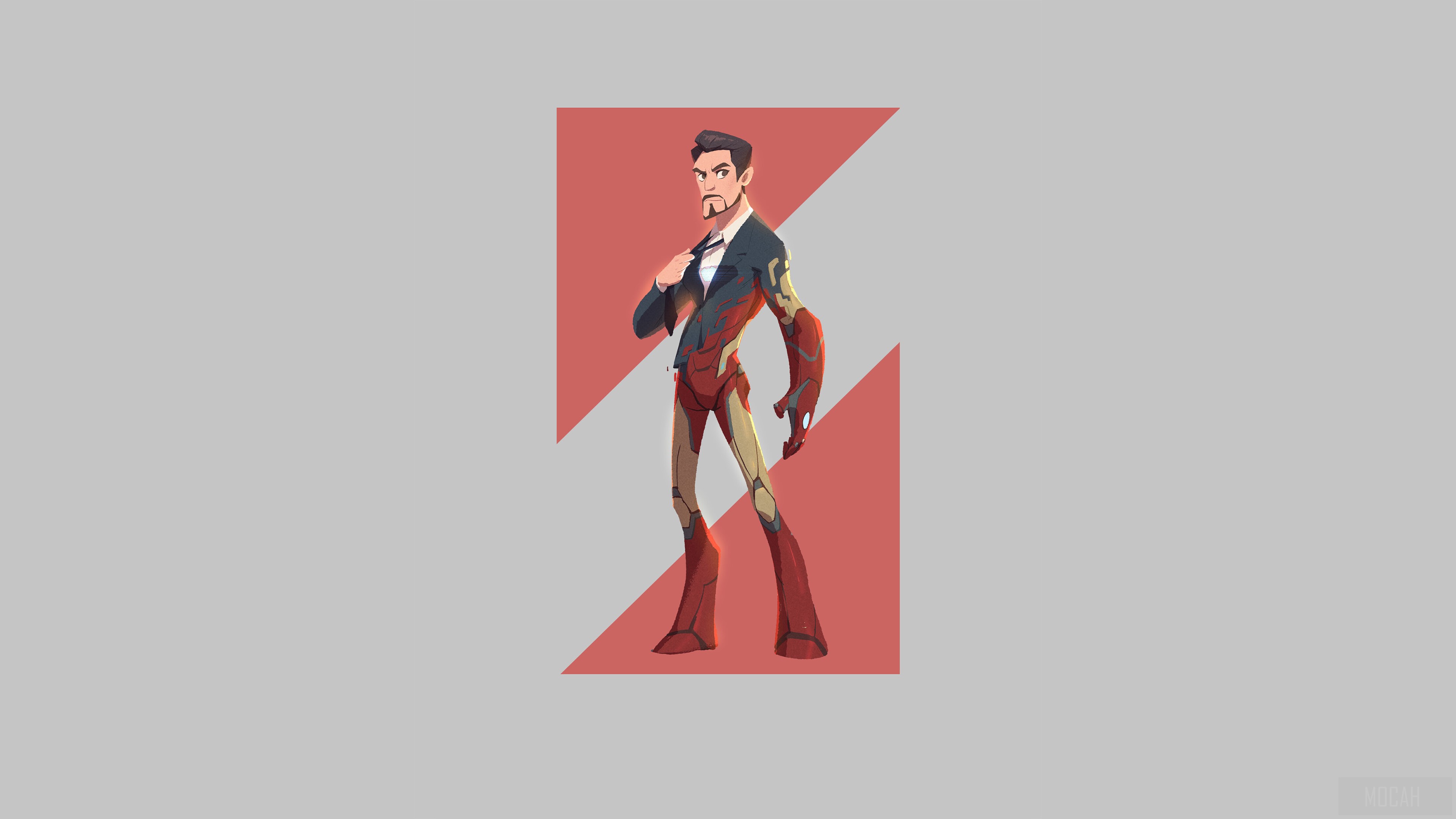 Iron Man Minimal HD Wallpaper