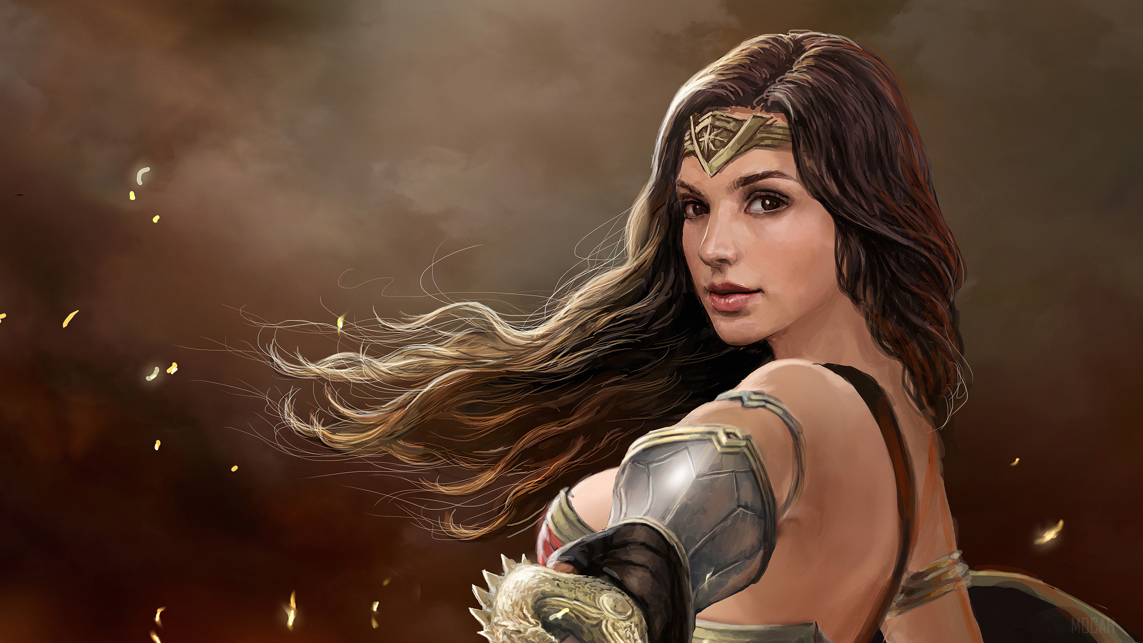 Wonder Woman Art HD Wallpaper