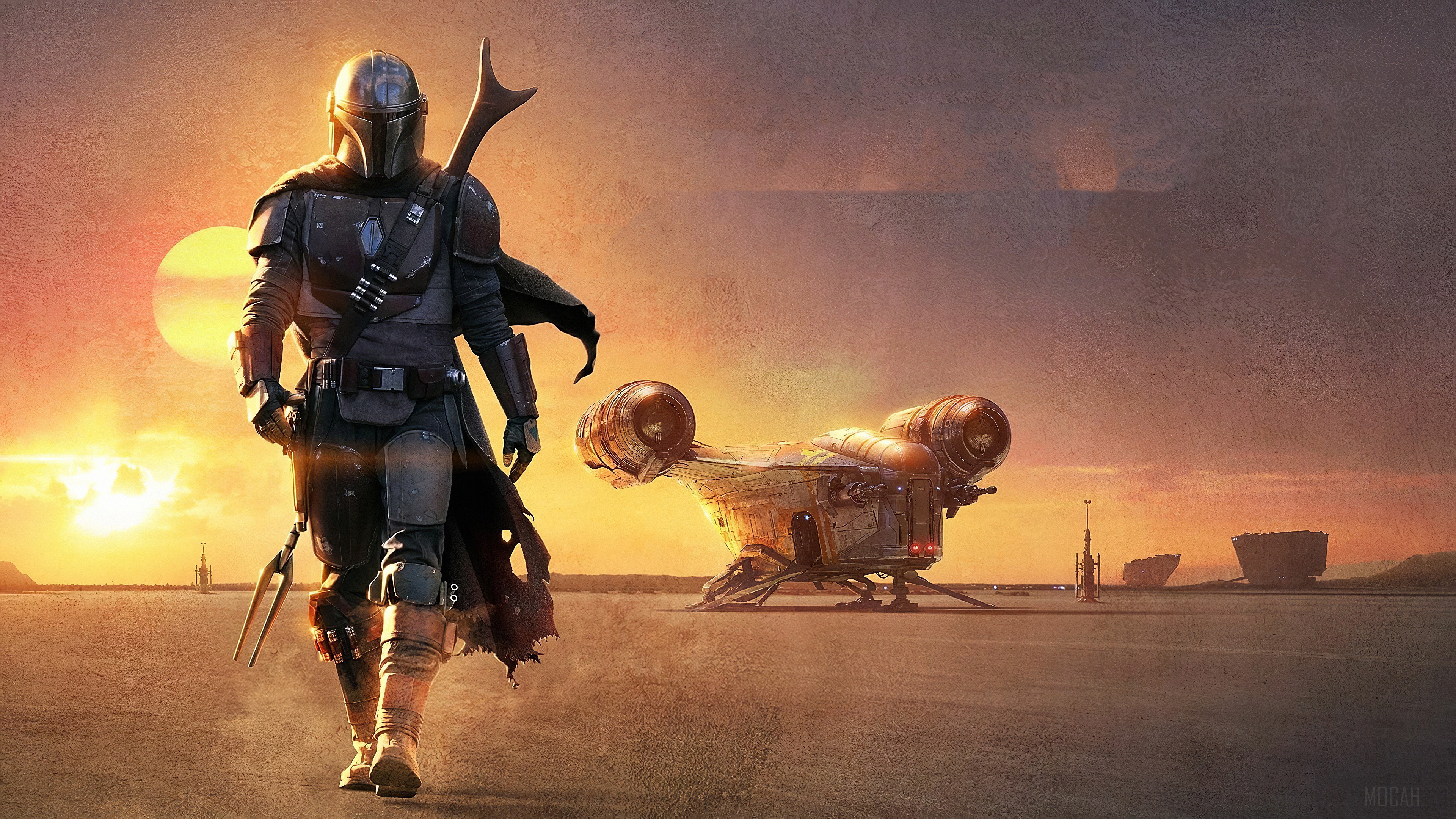 The Mandalorian from Star Wars 4K HD Wallpaper