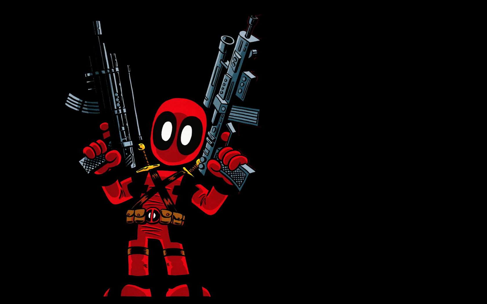 Deadpool from Marvel Comics holding guns HD Wallpaper