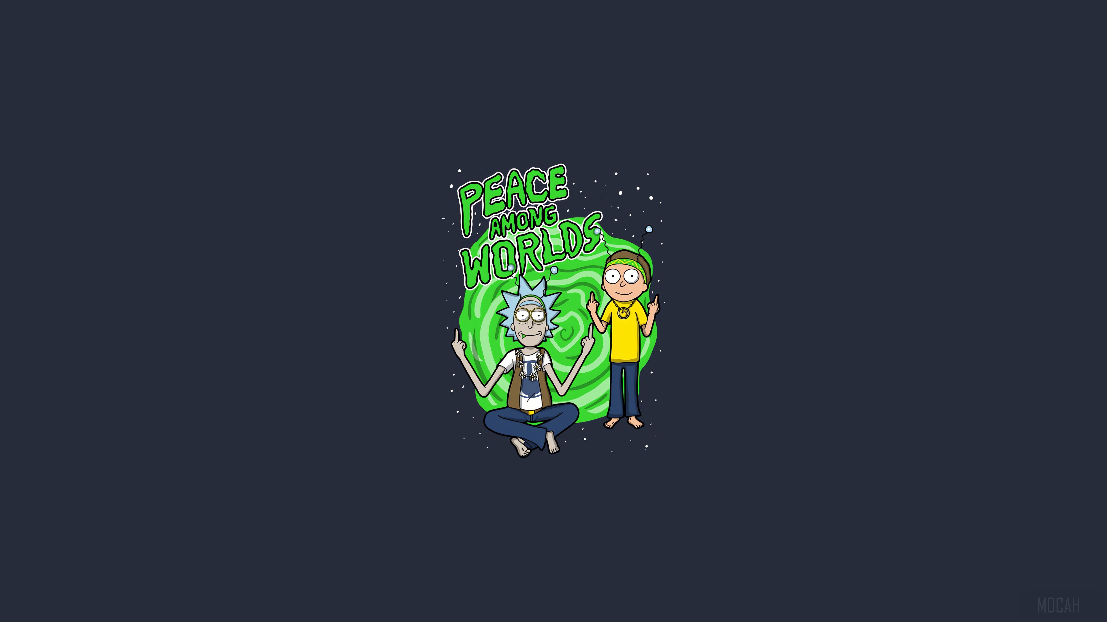 Rick and Morty Peace Among Worlds 4K HD Wallpaper