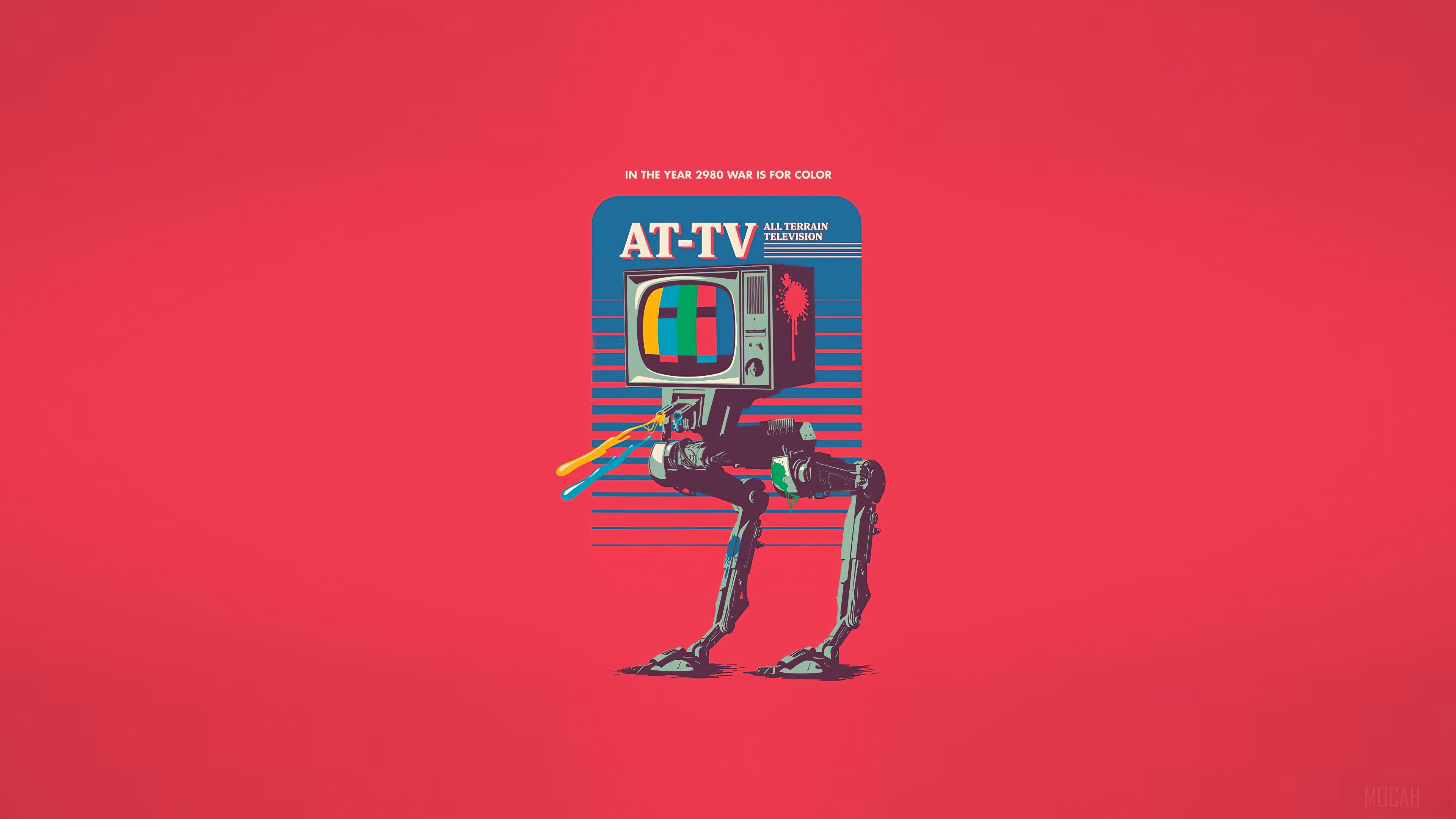 AT-TV All Terrain Television Minimalist 4K HD Wallpaper