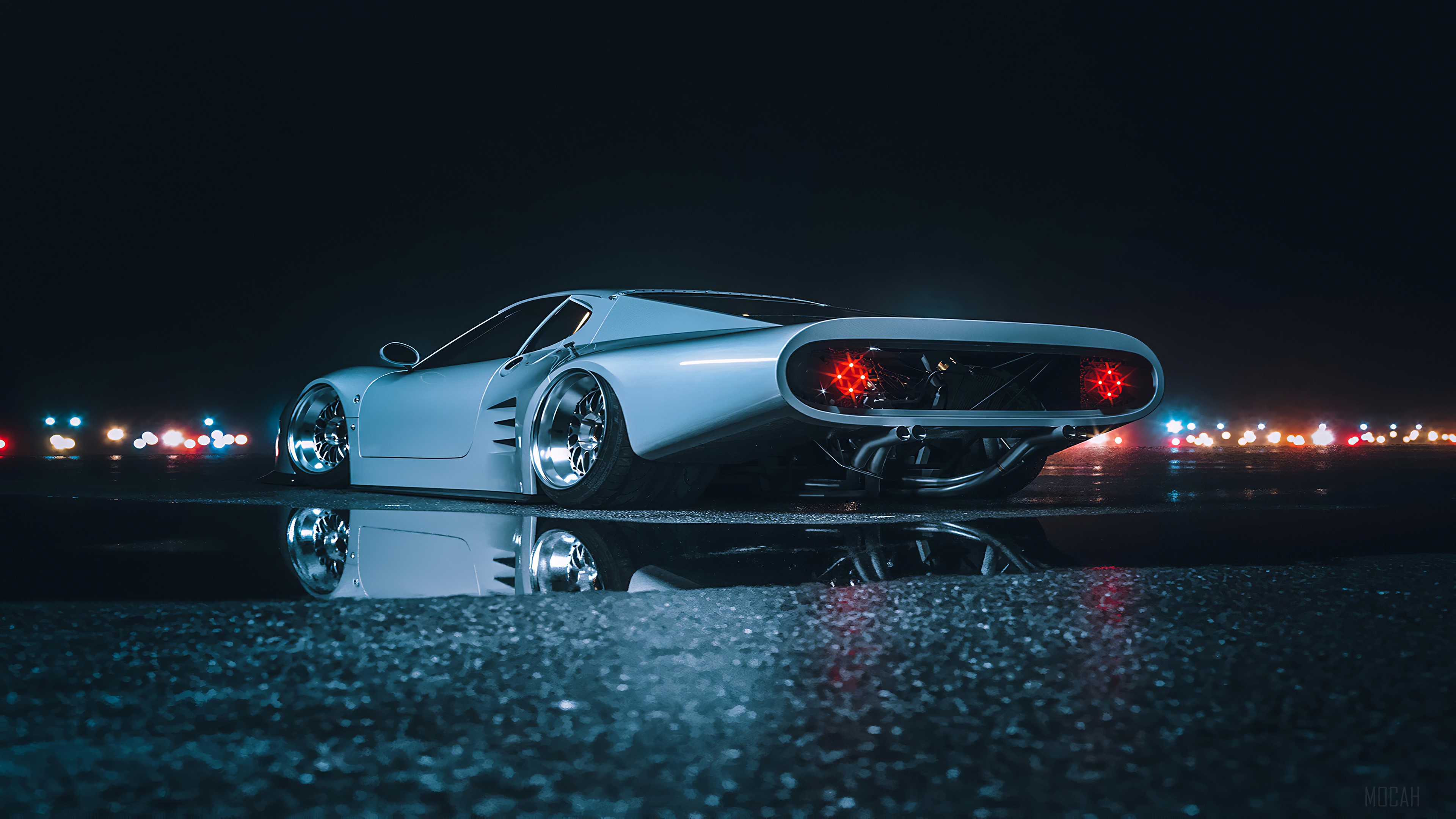 Modified Ferrari 512BB 4K HD Wallpaper