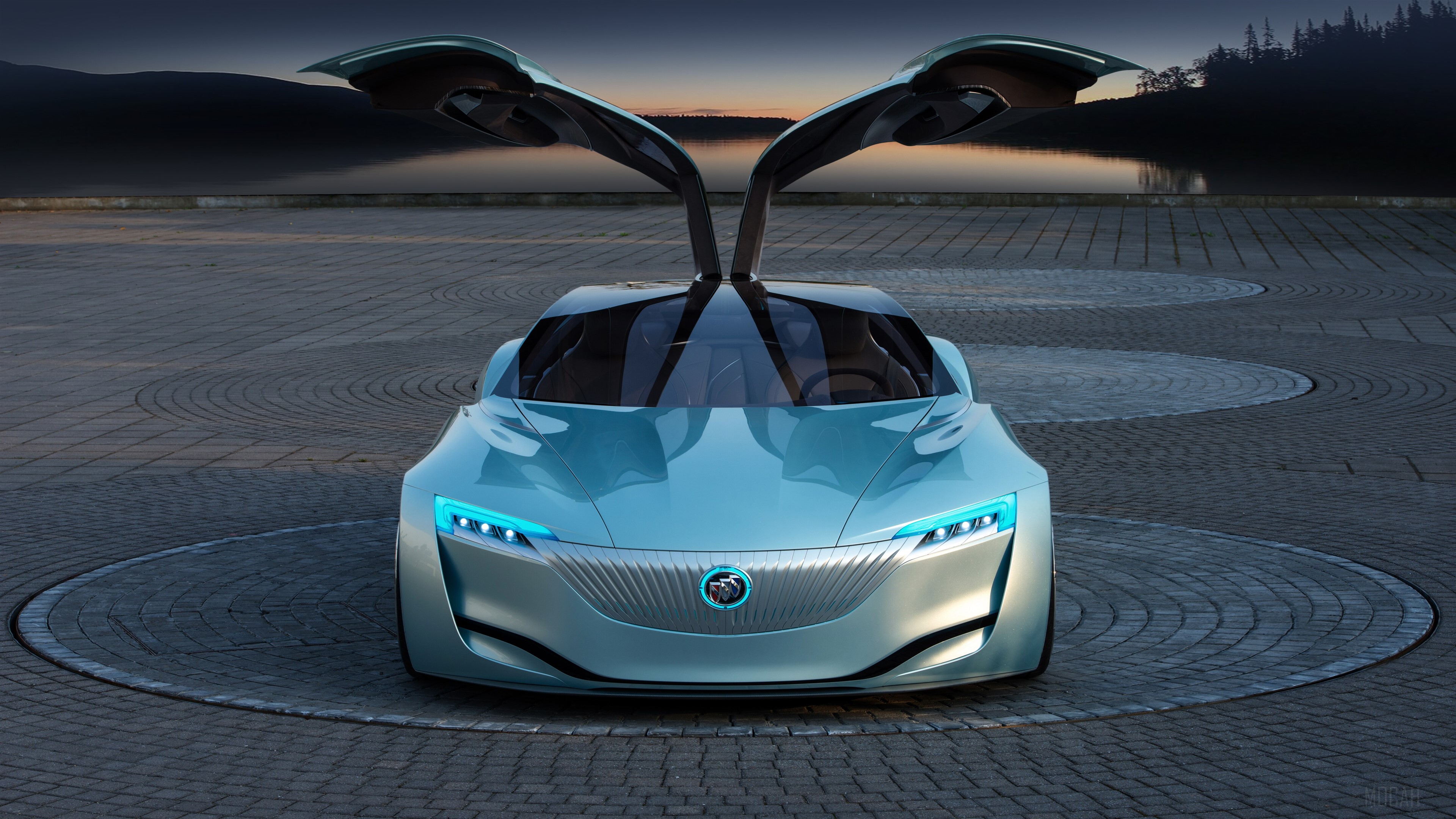 Buick Riviera Concept car with gullwing doors HD Wallpaper