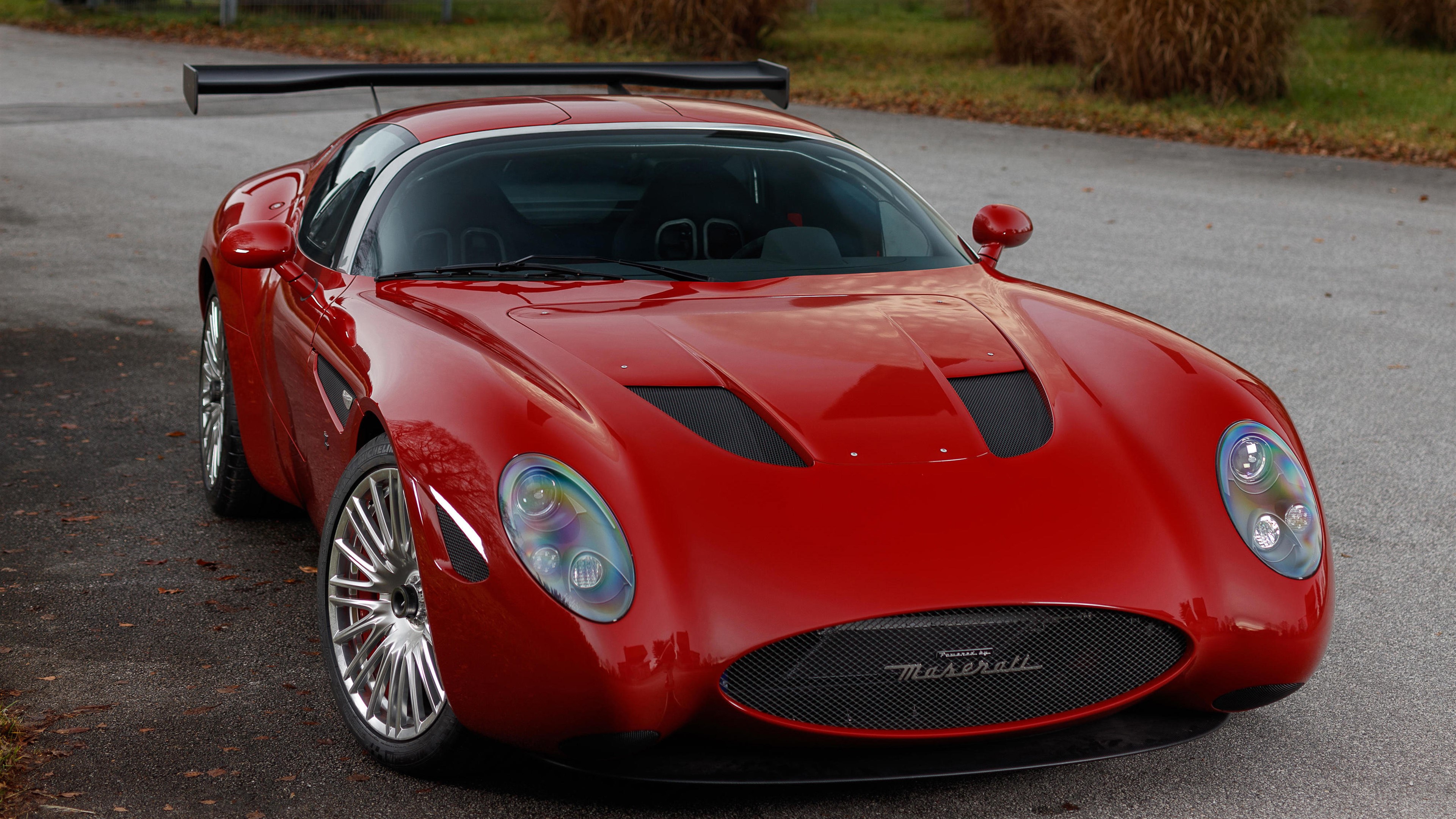 Red Maserati Zagato Mostro 2020 4K HD Wallpaper
