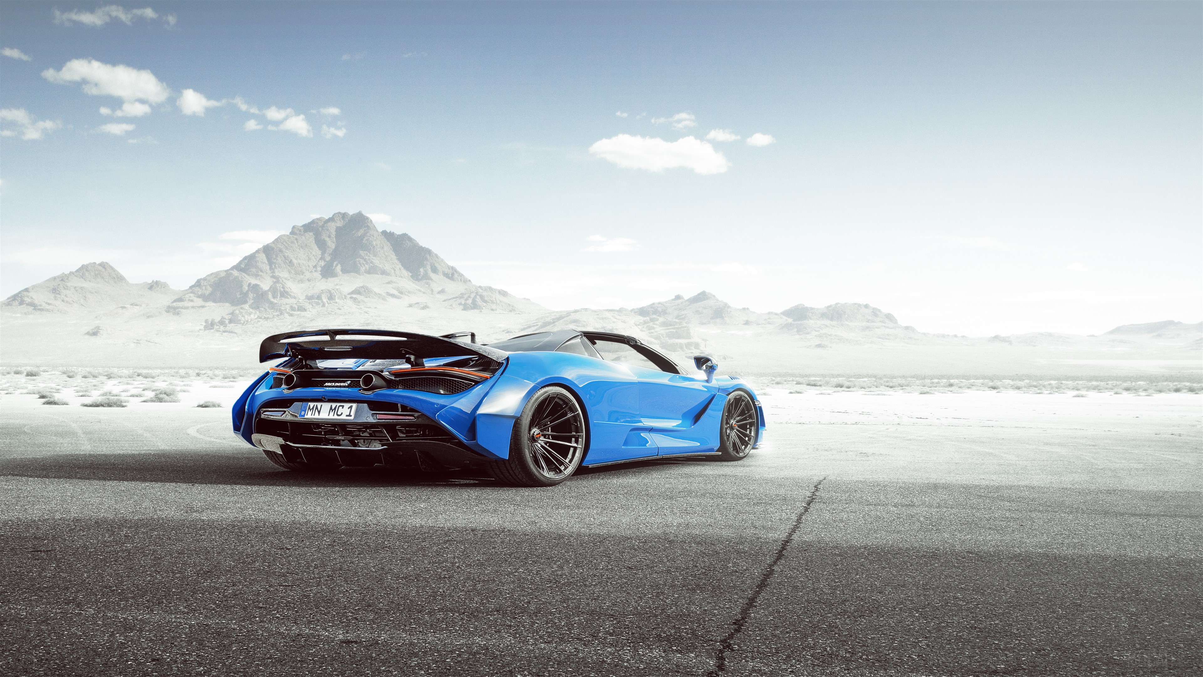 Novitec McLaren 720S Spider N Largo Rear HD Wallpaper
