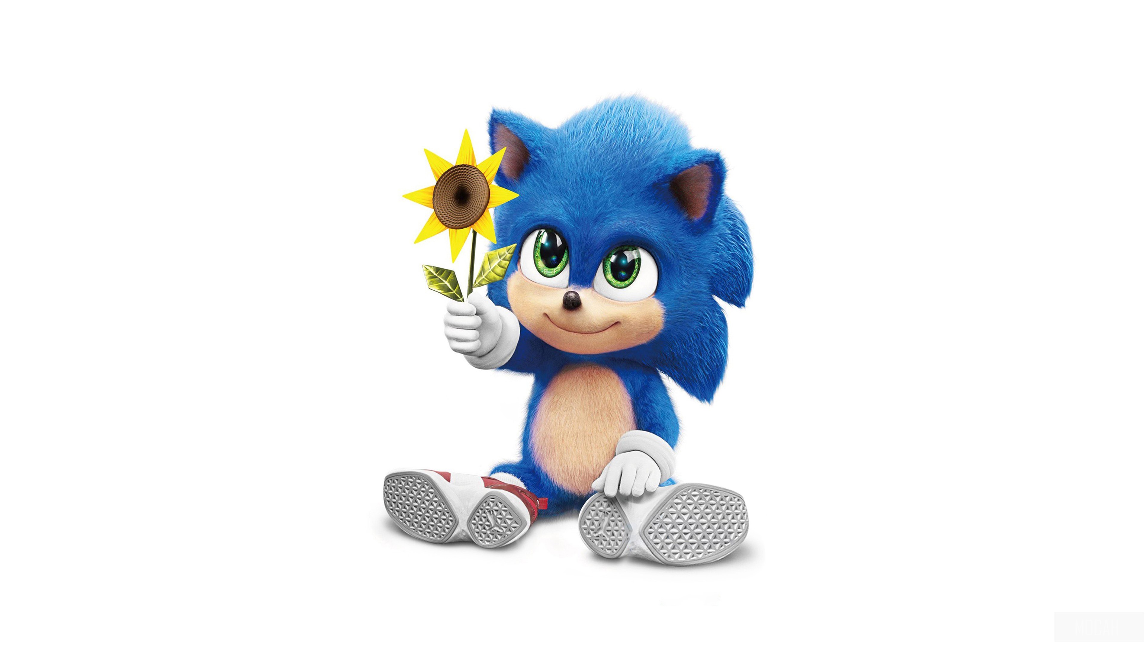 Baby Sonic from Sonic The Hedgehog FanArt 4K HD Wallpaper