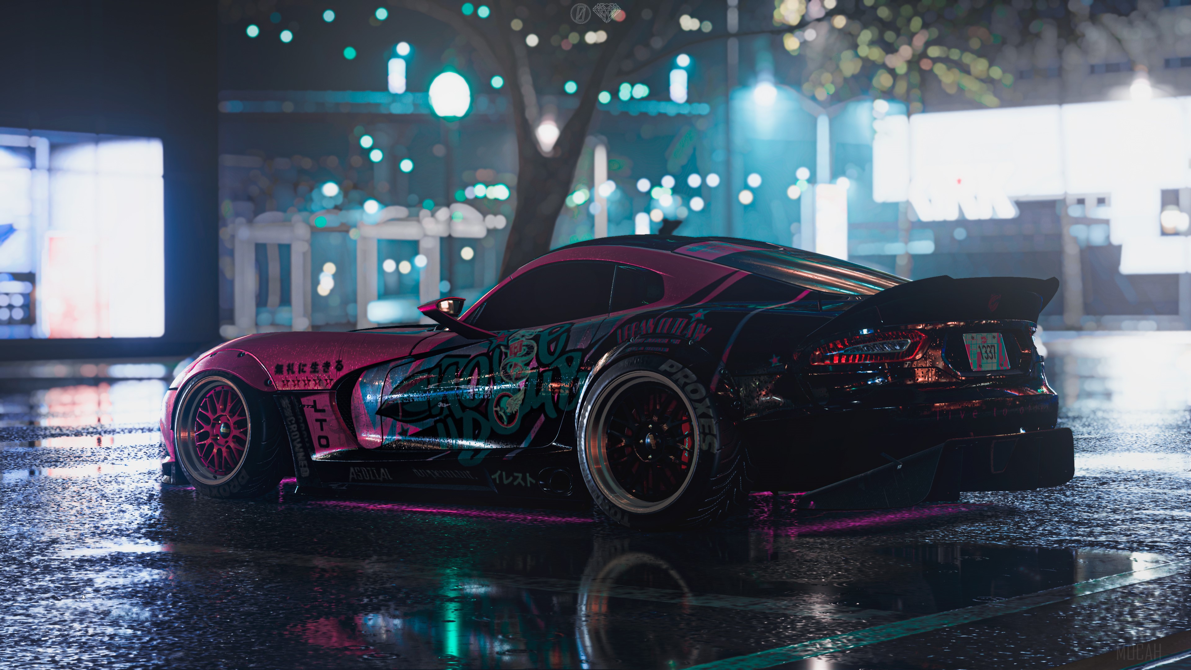 Need For Speed Heat SRT Viper 4K Night Shot HD Wallpaper