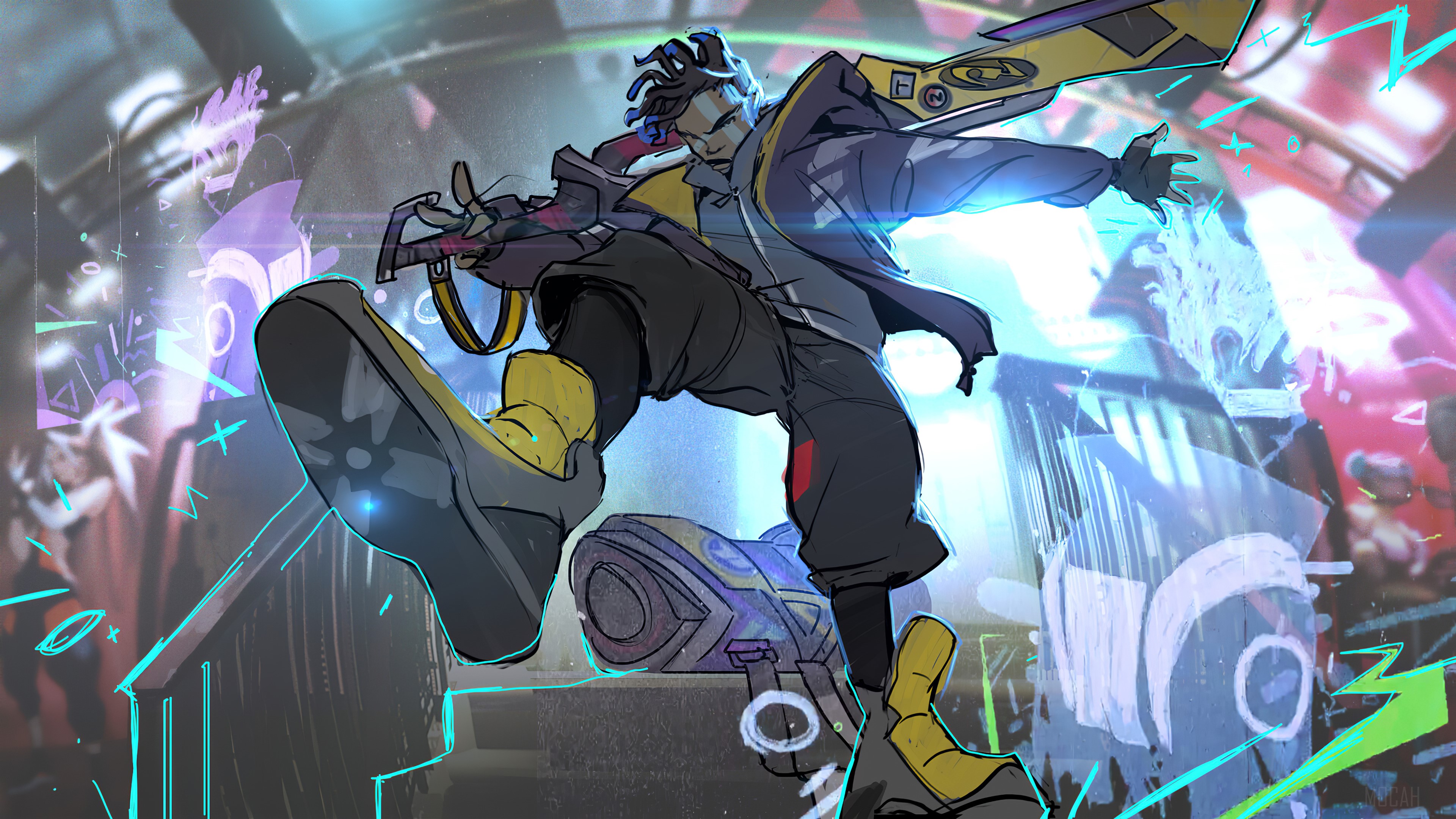Ekko from True Damage in 4K HD Wallpaper