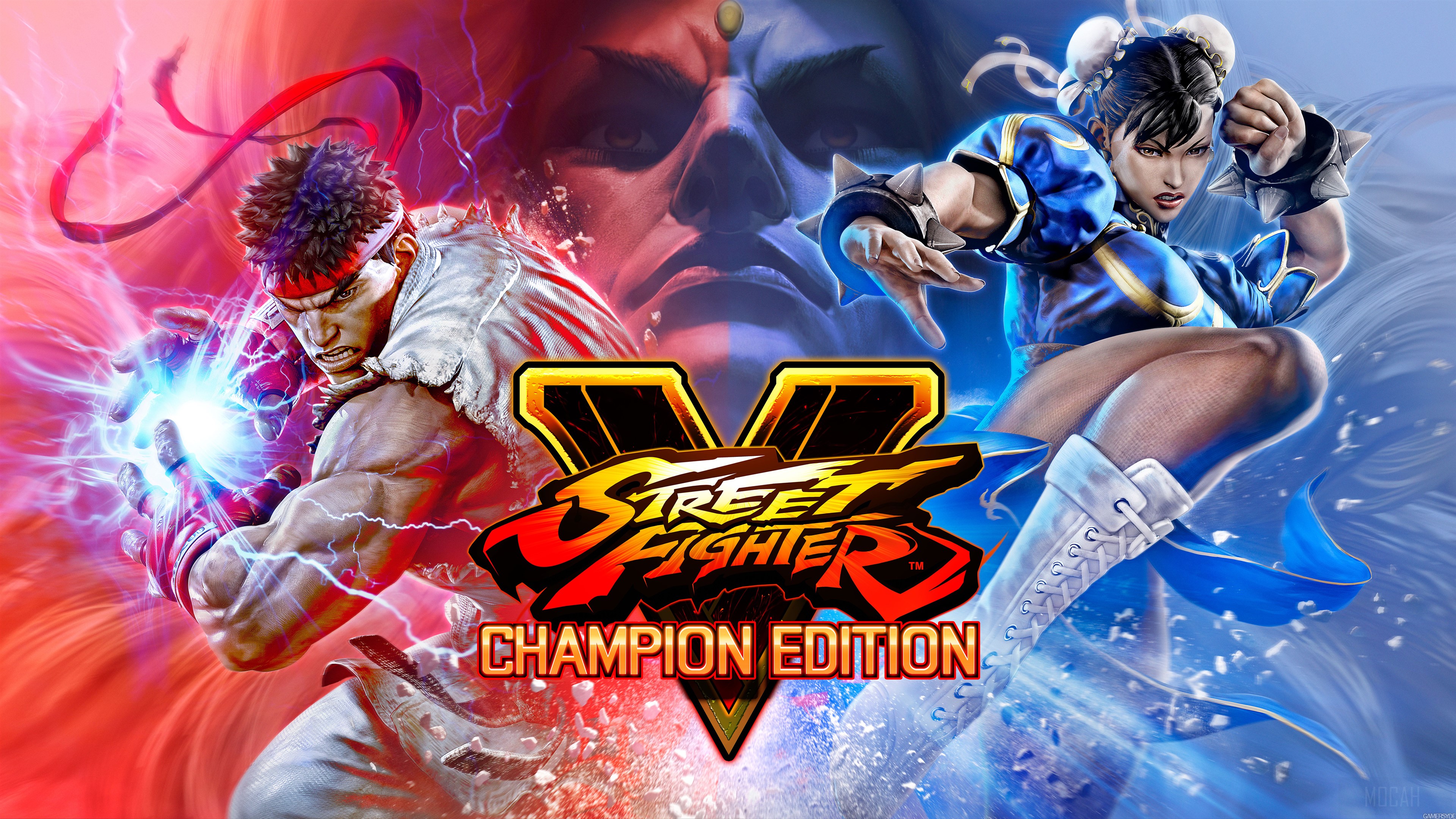 Ryu and Chun-Li from Street Fighter V Champion Edition 4K HD Wallpaper