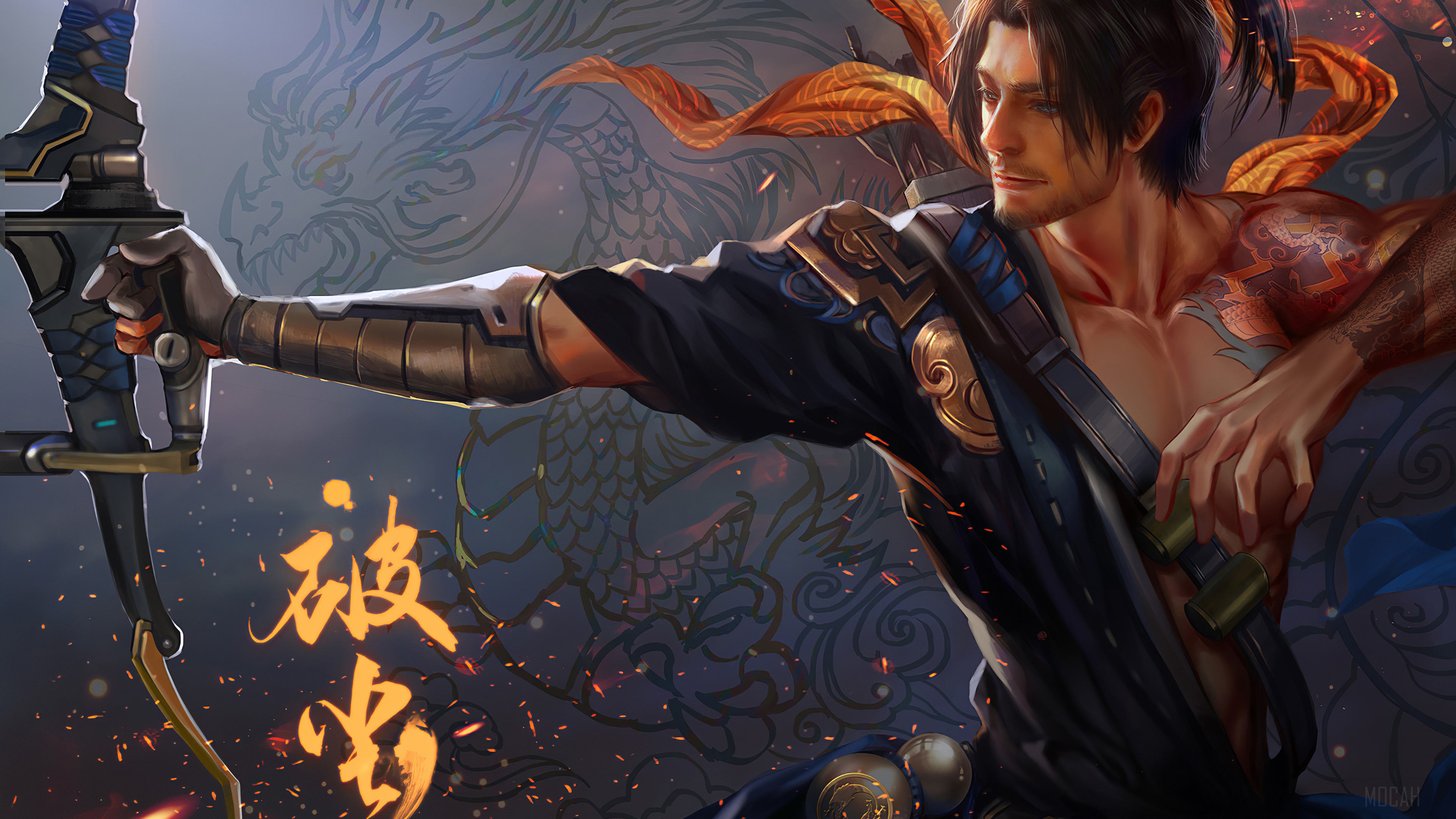 Hanzo from Overwatch 4K HD Wallpaper