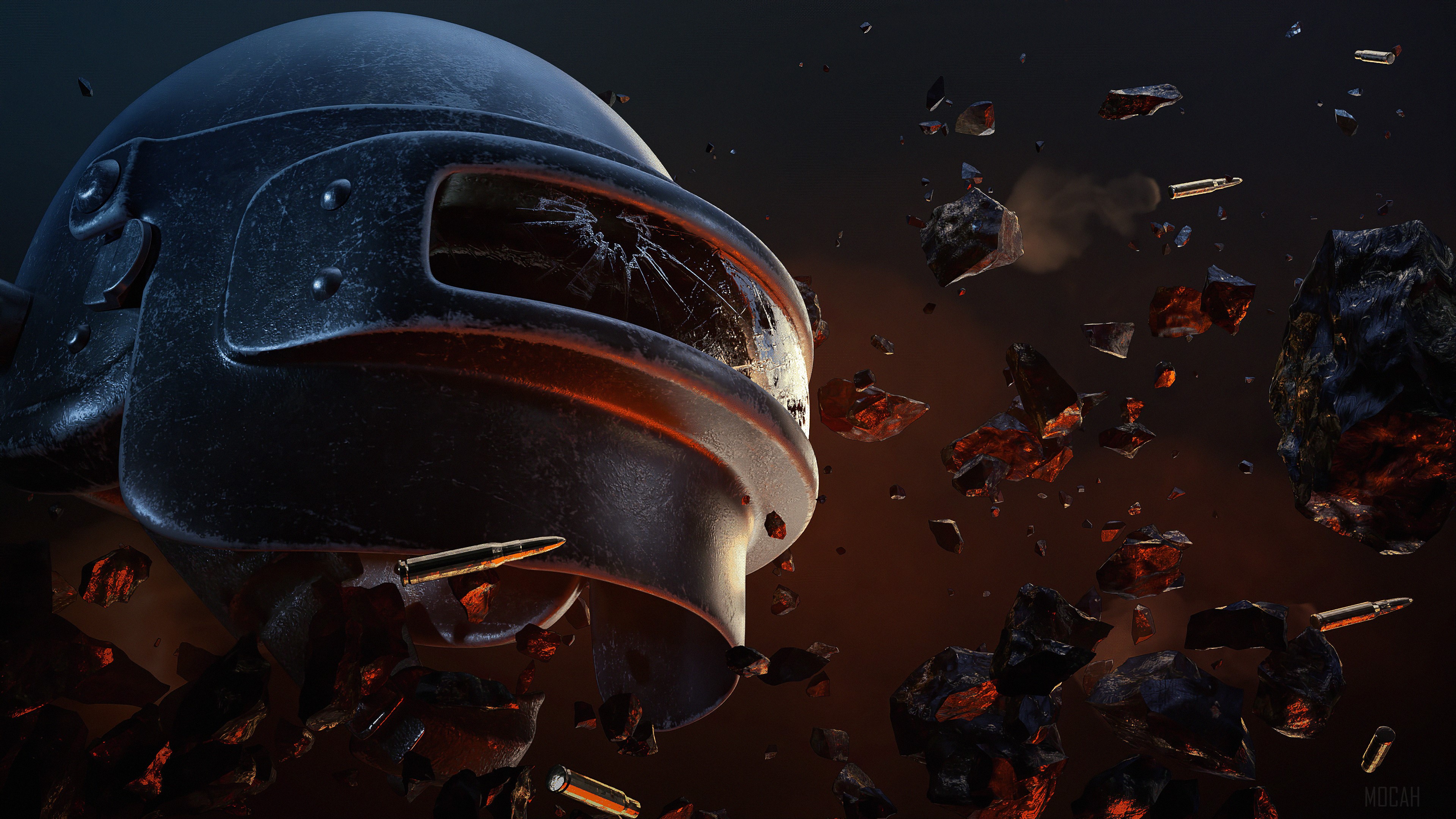 PUBG Helmet 4K HD Wallpaper