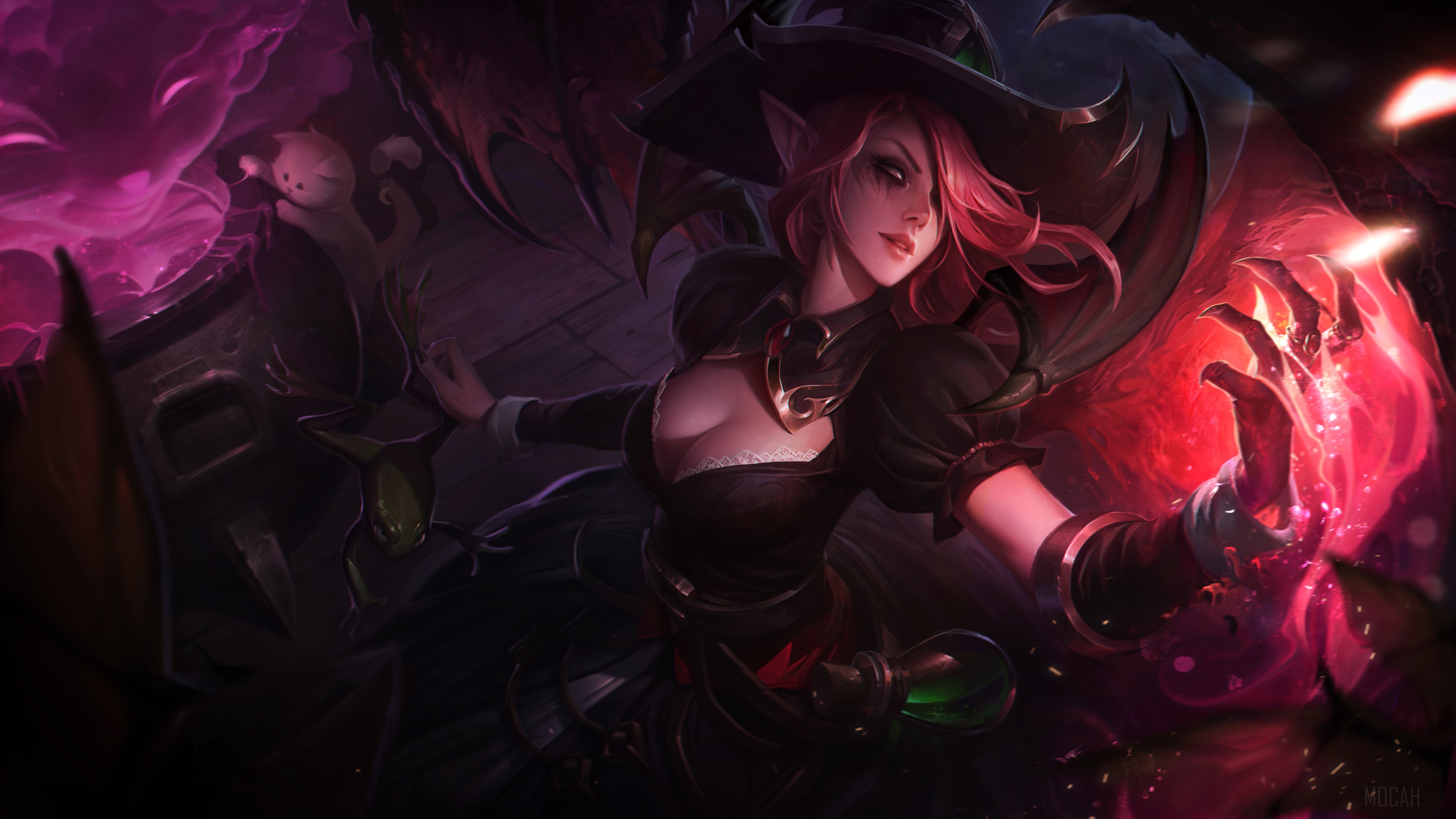 Morgana from League of Legends 4K HD Wallpaper