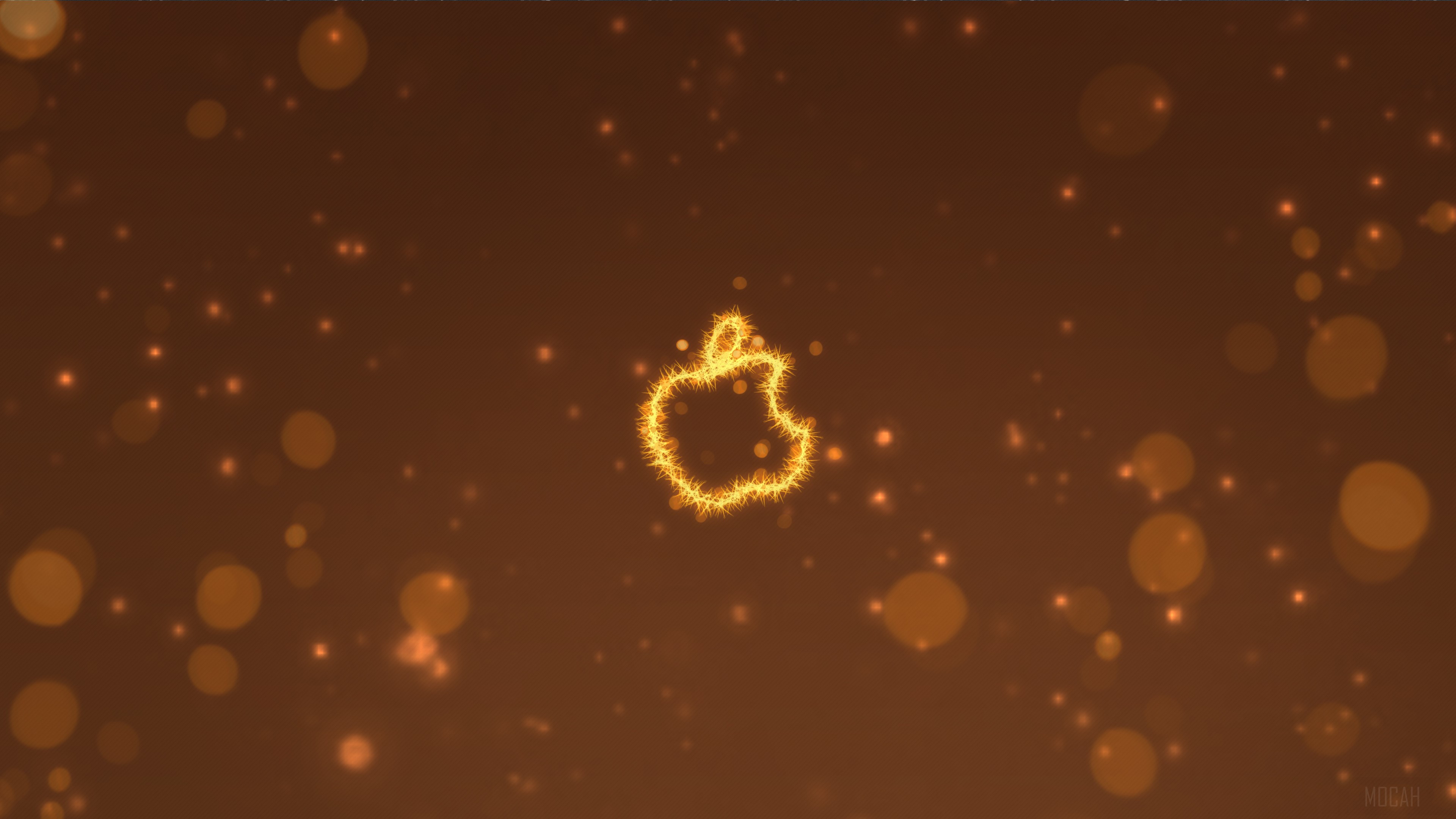 Apple Logo Sparkle 4K HD Wallpaper