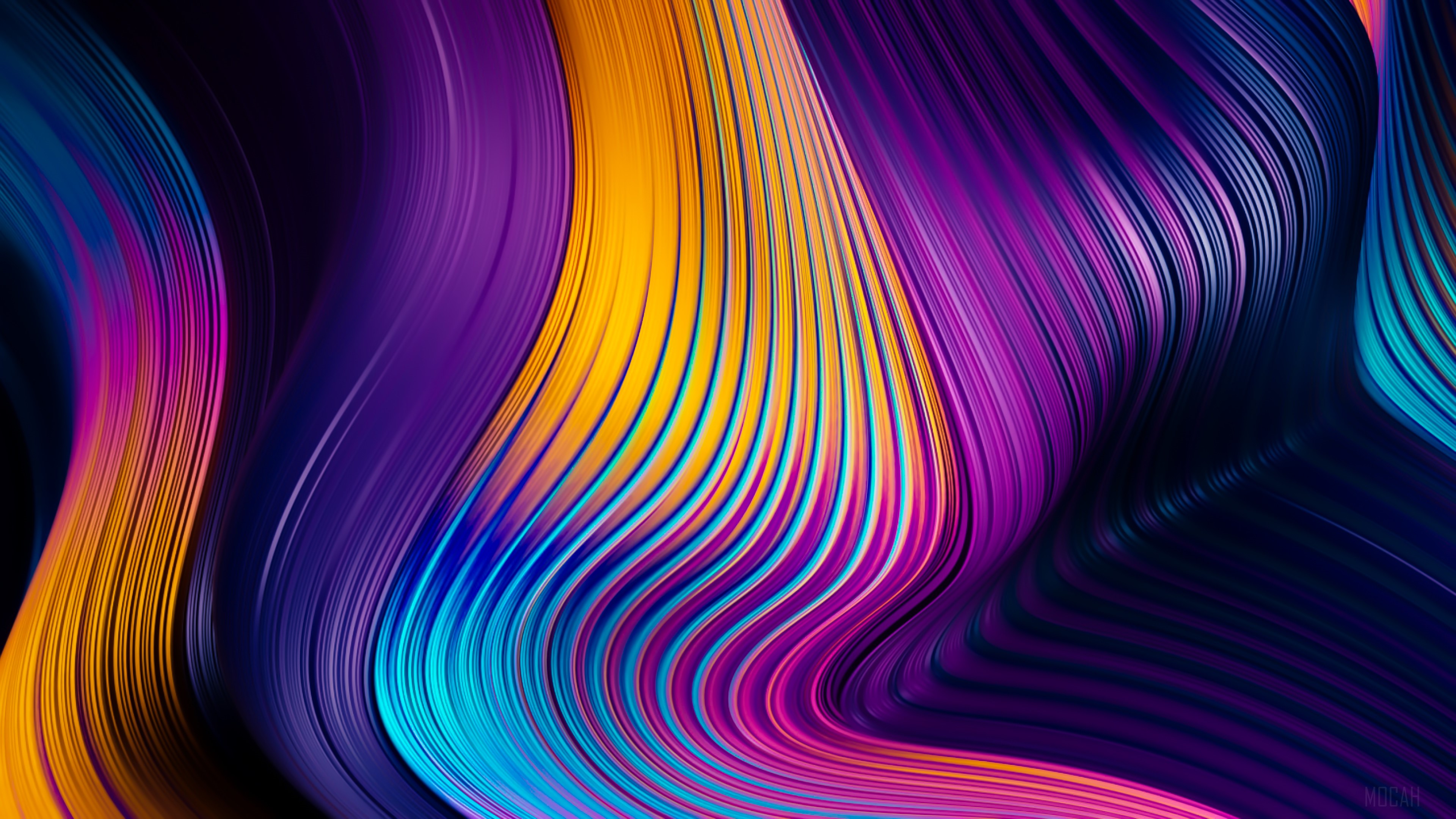 Abstract Colorful Swirls 4K HD Wallpaper