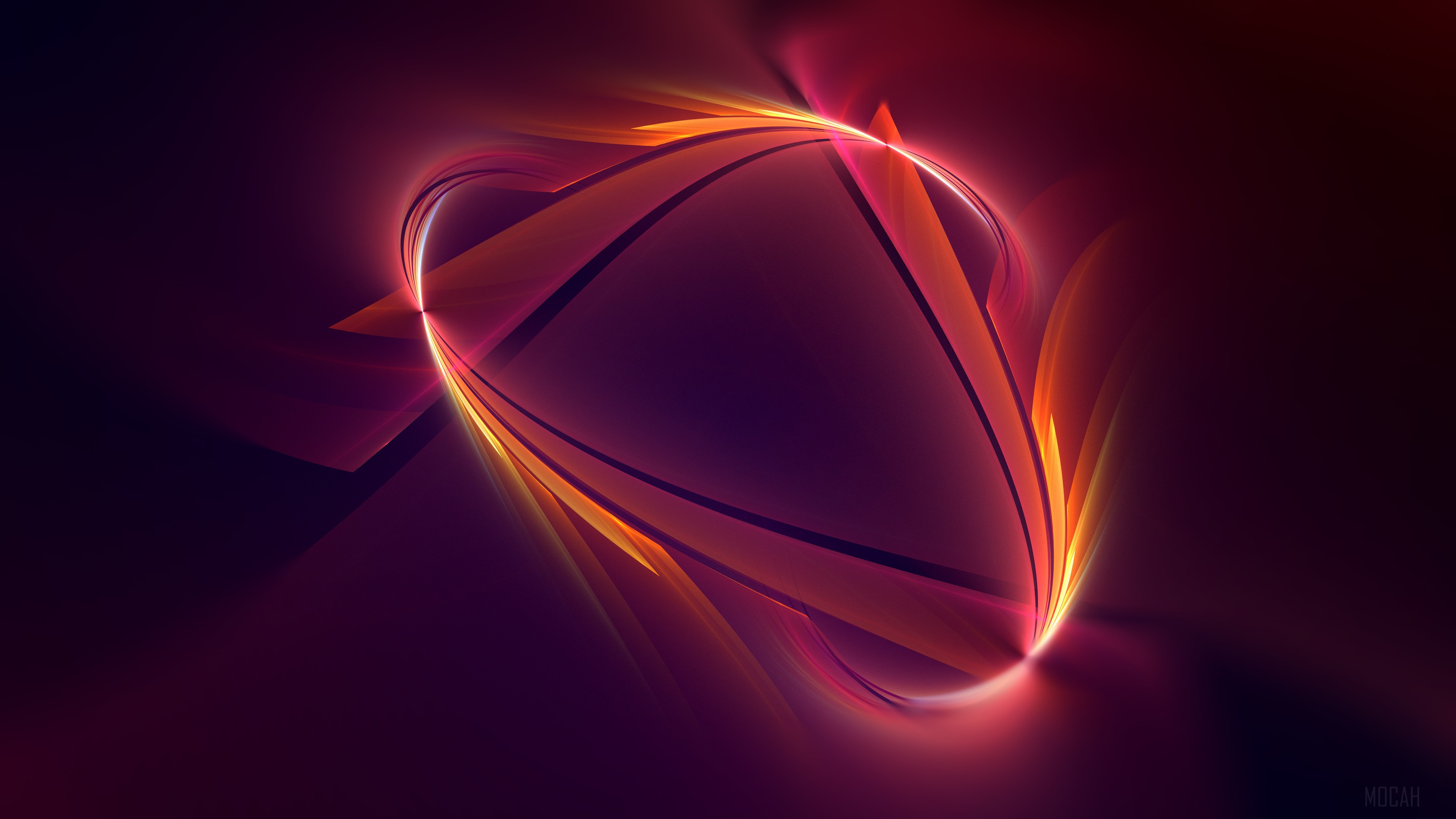 Abstract fire spin 4K HD Wallpaper