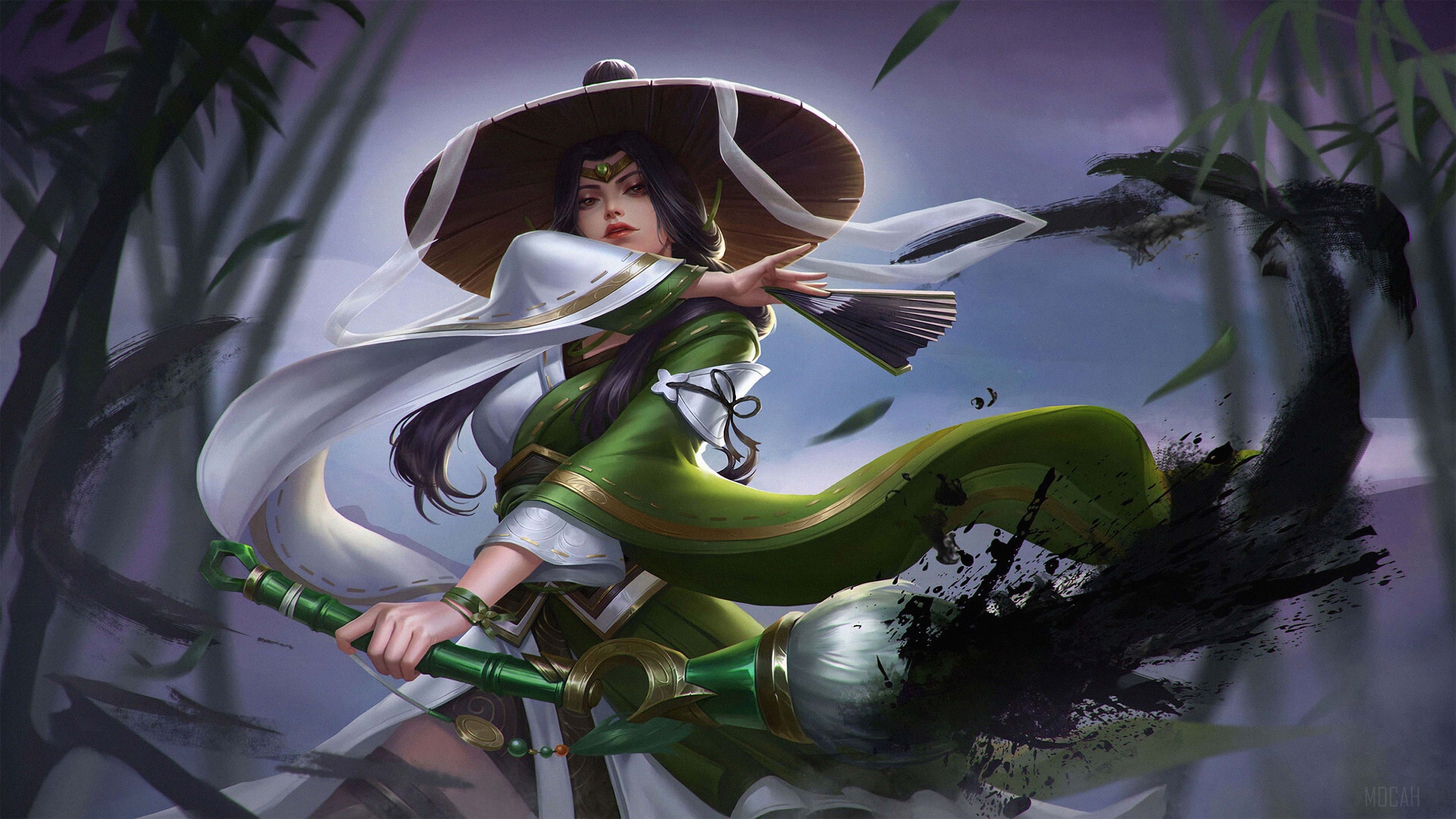 Warrior Anime Girl HD Wallpaper