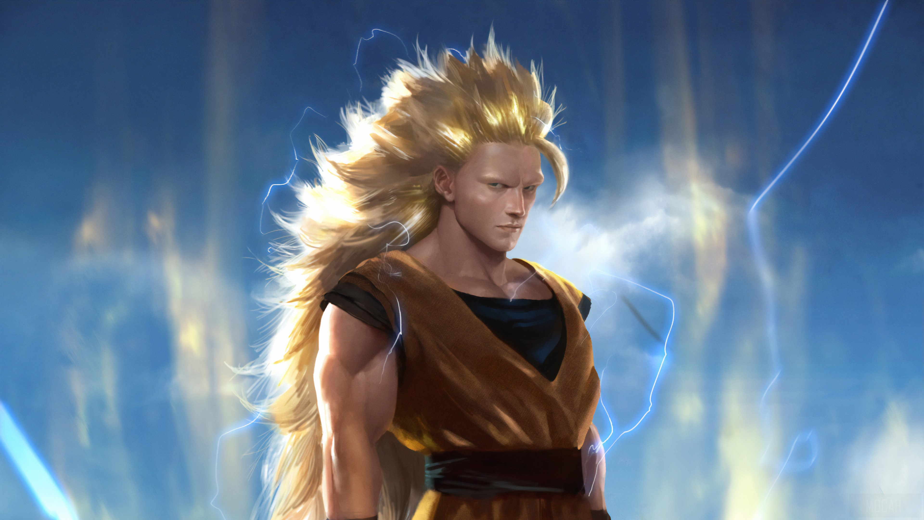 Goku from Dragon Ball Z Super Saiyan 3 4K HD Wallpaper