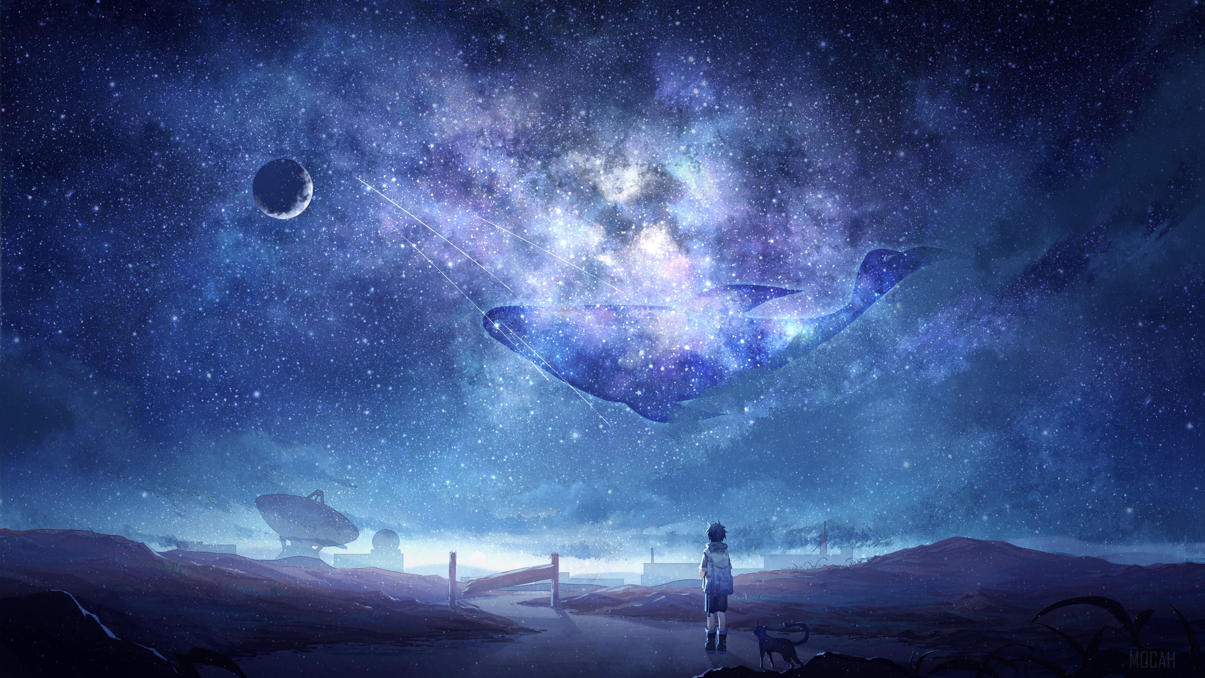 Anime Fantasy Sky HD Wallpaper