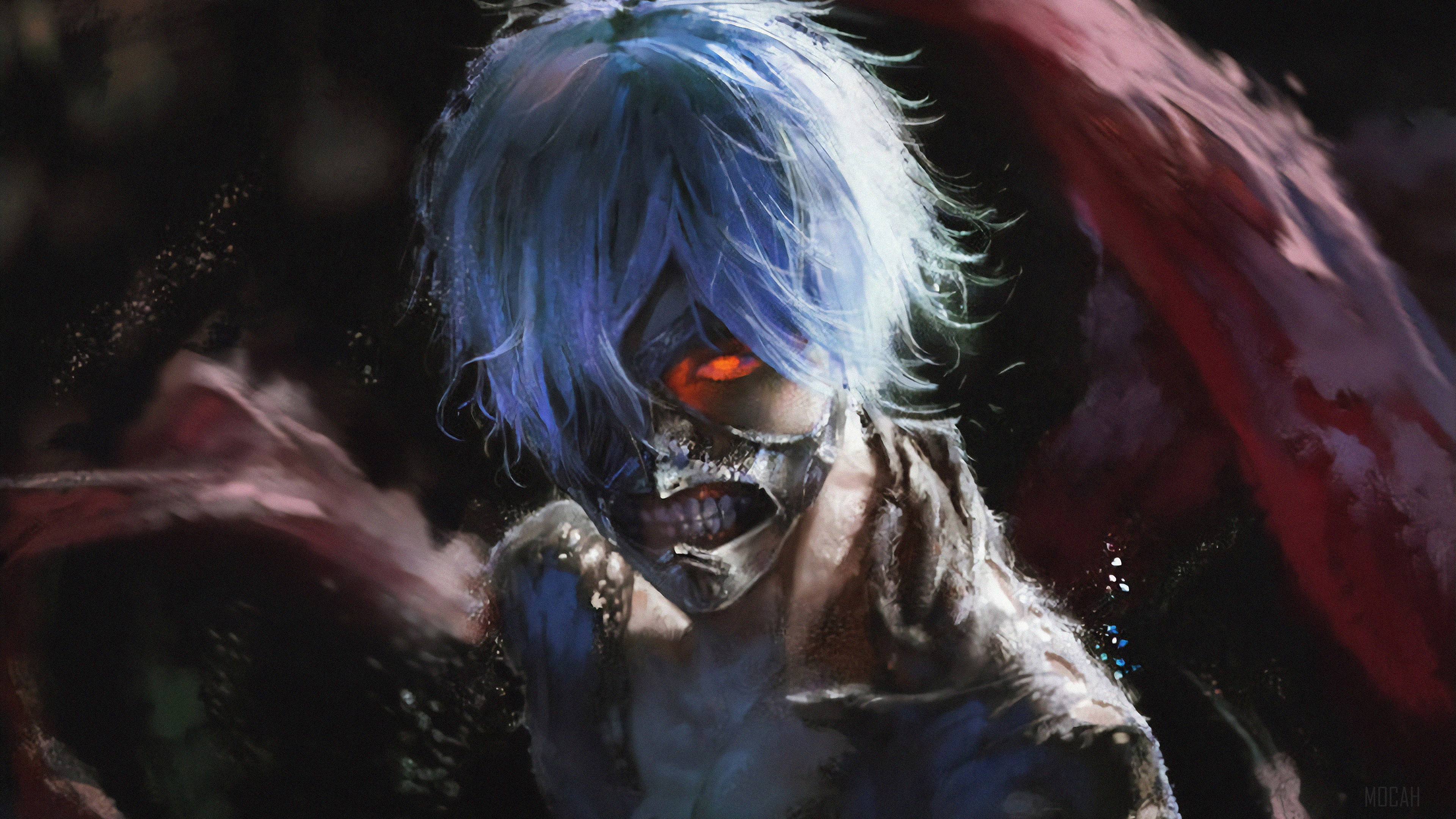 Ken Kaneki from Tokyo Ghoul 4K HD Wallpaper