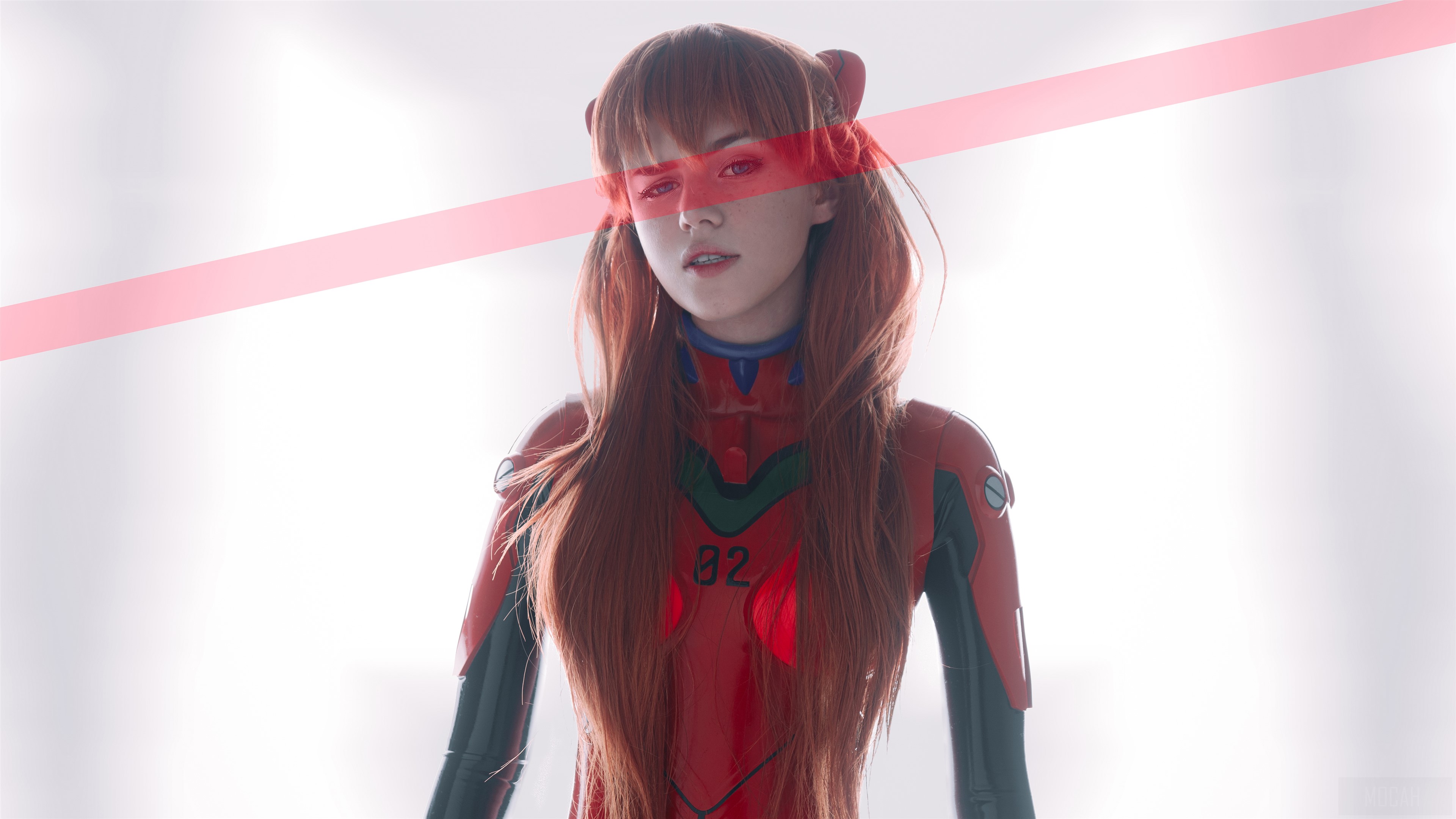 Asuka Langley Soryu from Evangelion Cosplay 4K HD Wallpaper
