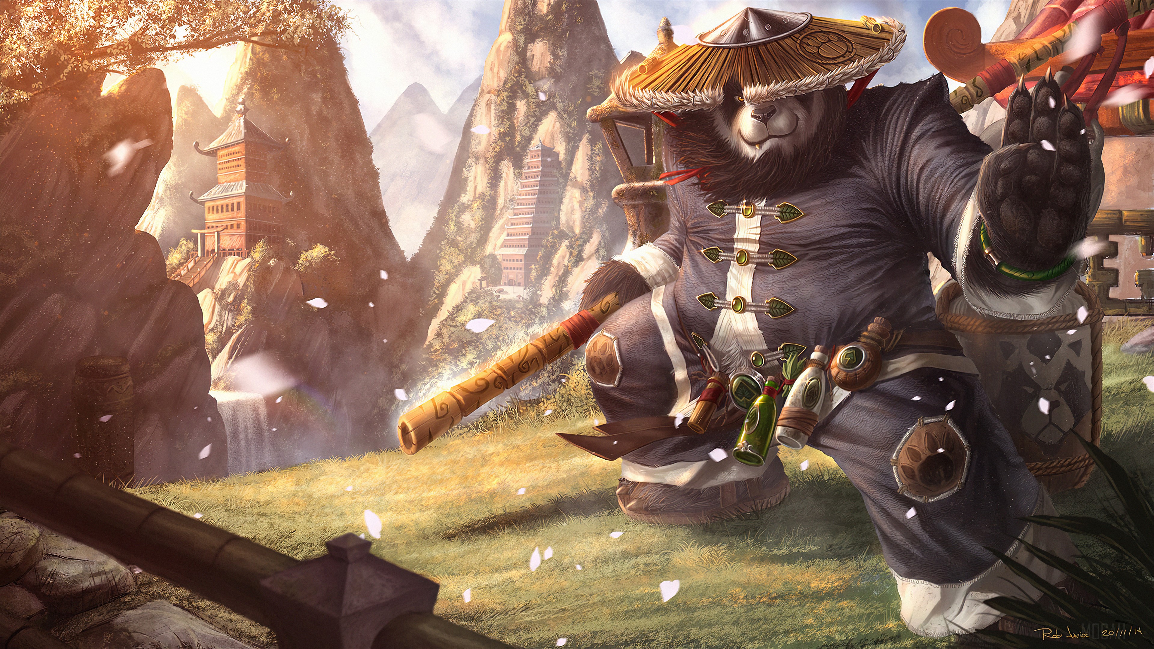 Panda Warrior HD Wallpaper