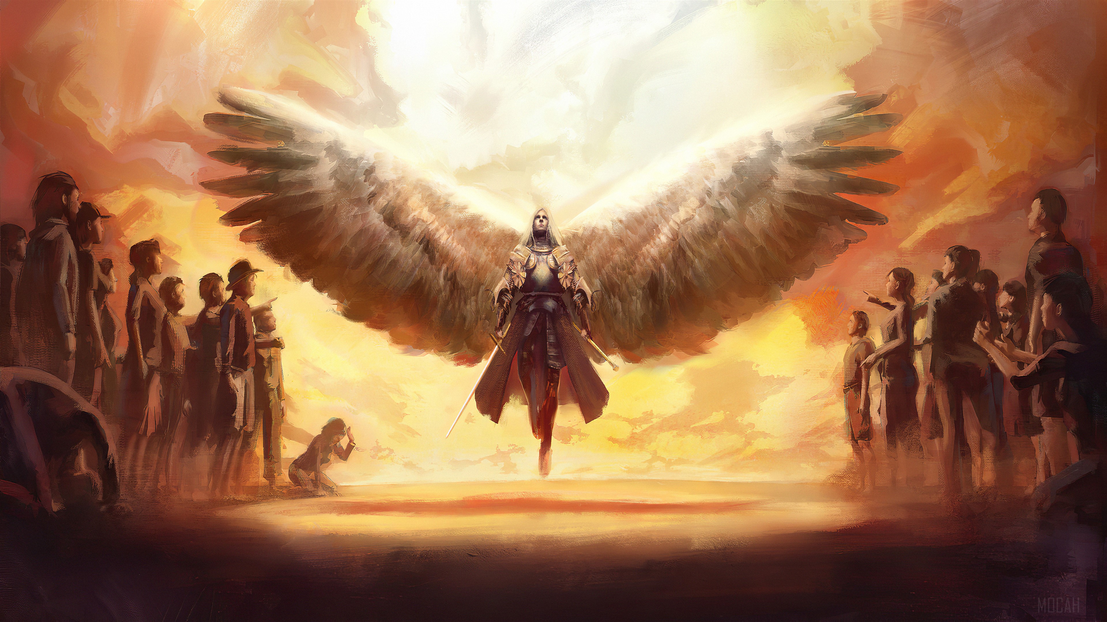 Man With Wings HD Wallpaper