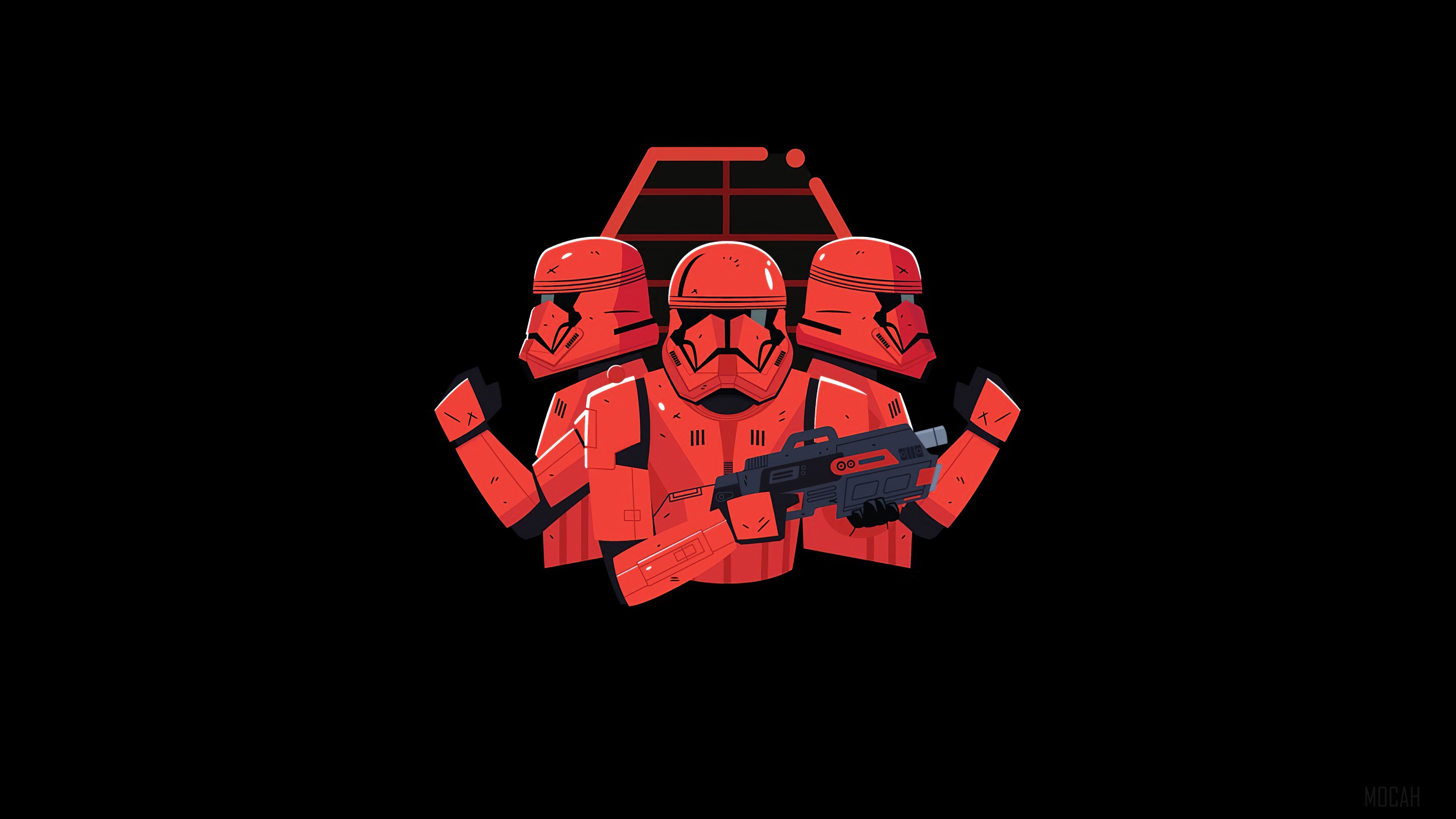 Star Wars First Order Stormtroopers Minimal 4K HD Wallpaper