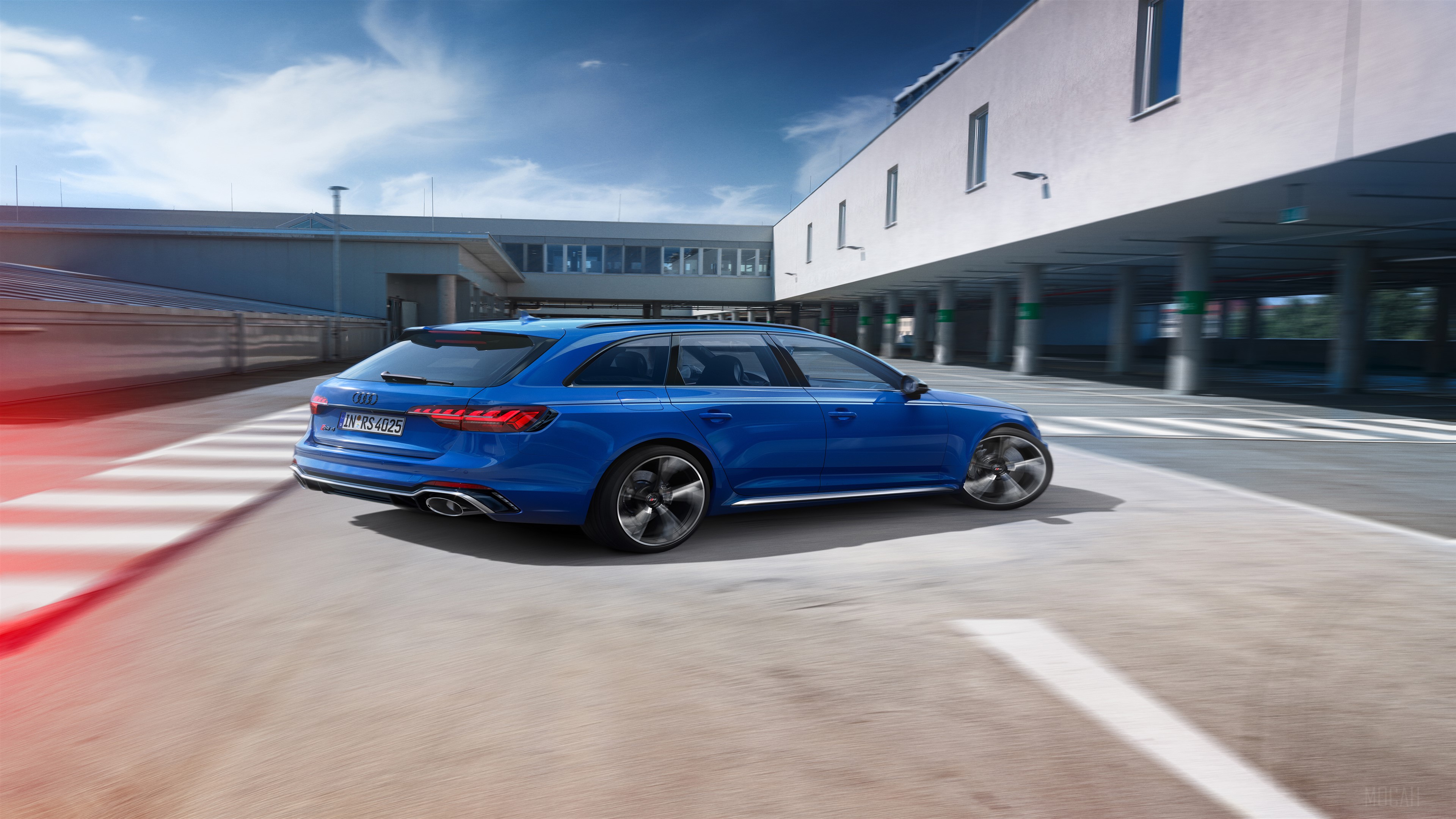 Blue Audi RS 4 Avant 25 Years Of RS 4k HD Wallpaper