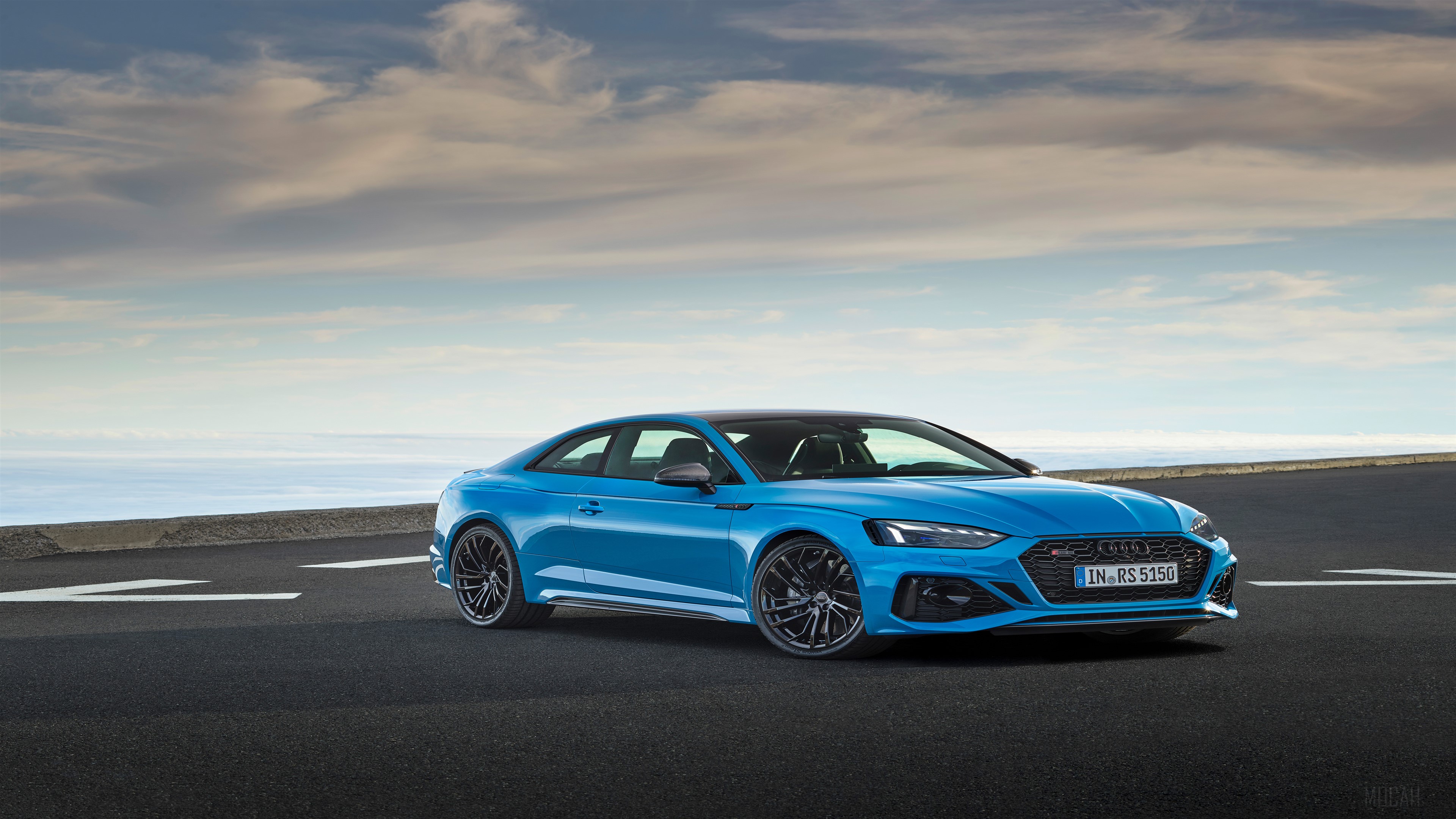 Blue Audi RS 5 Coupe 2020 4K HD Wallpaper