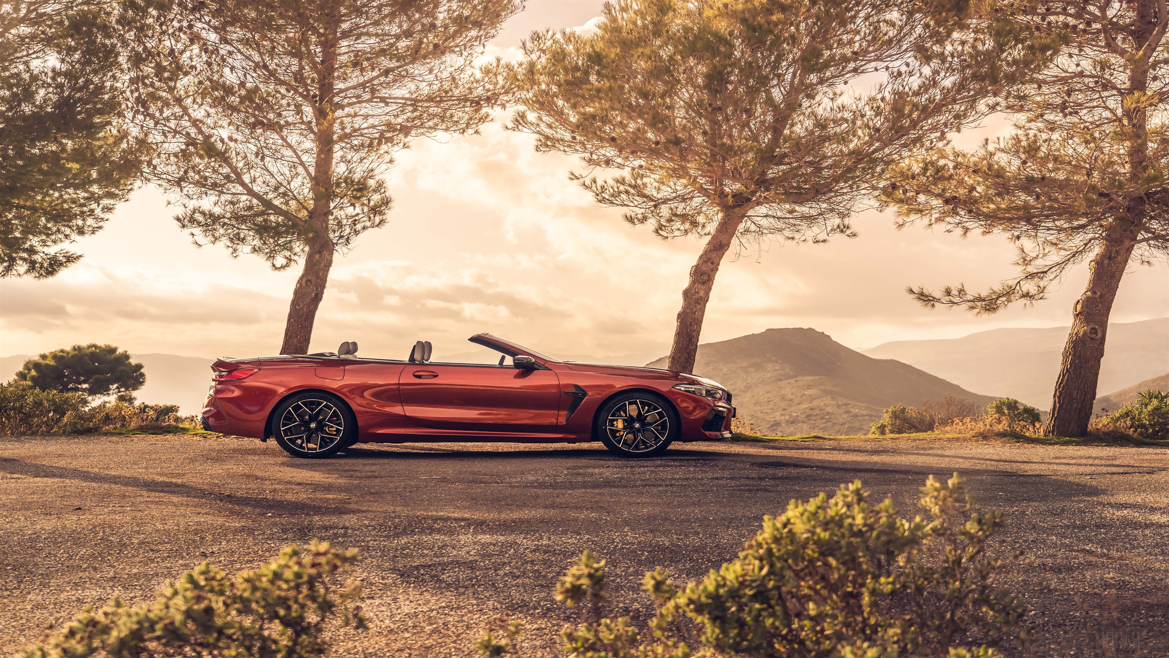 2020 BMW M8 Competition Cabrio in Natural Landscape 4k HD Wallpaper